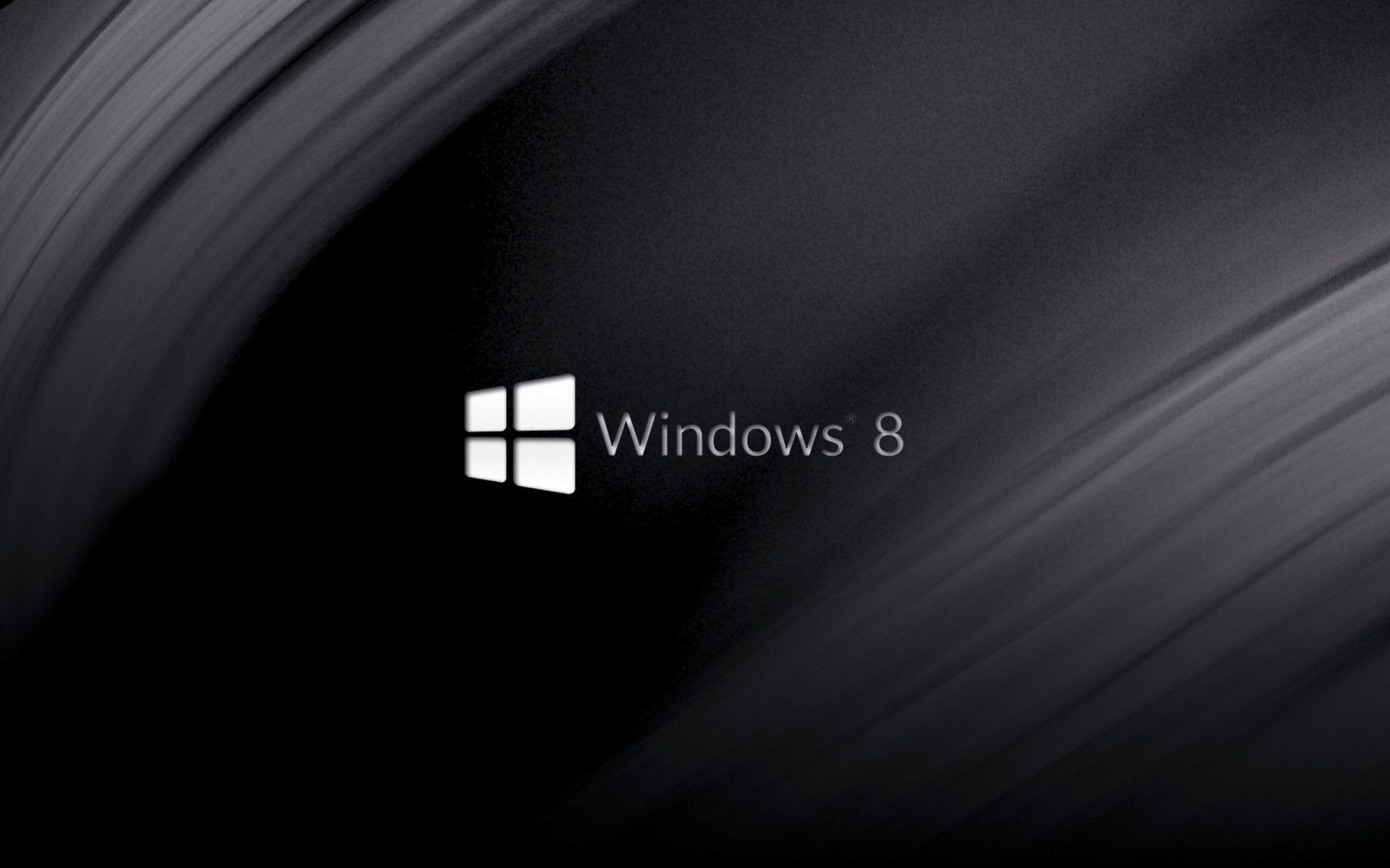Logo Windows 8 nero, 1920x1200 WUXGA, Monitor Gaming
