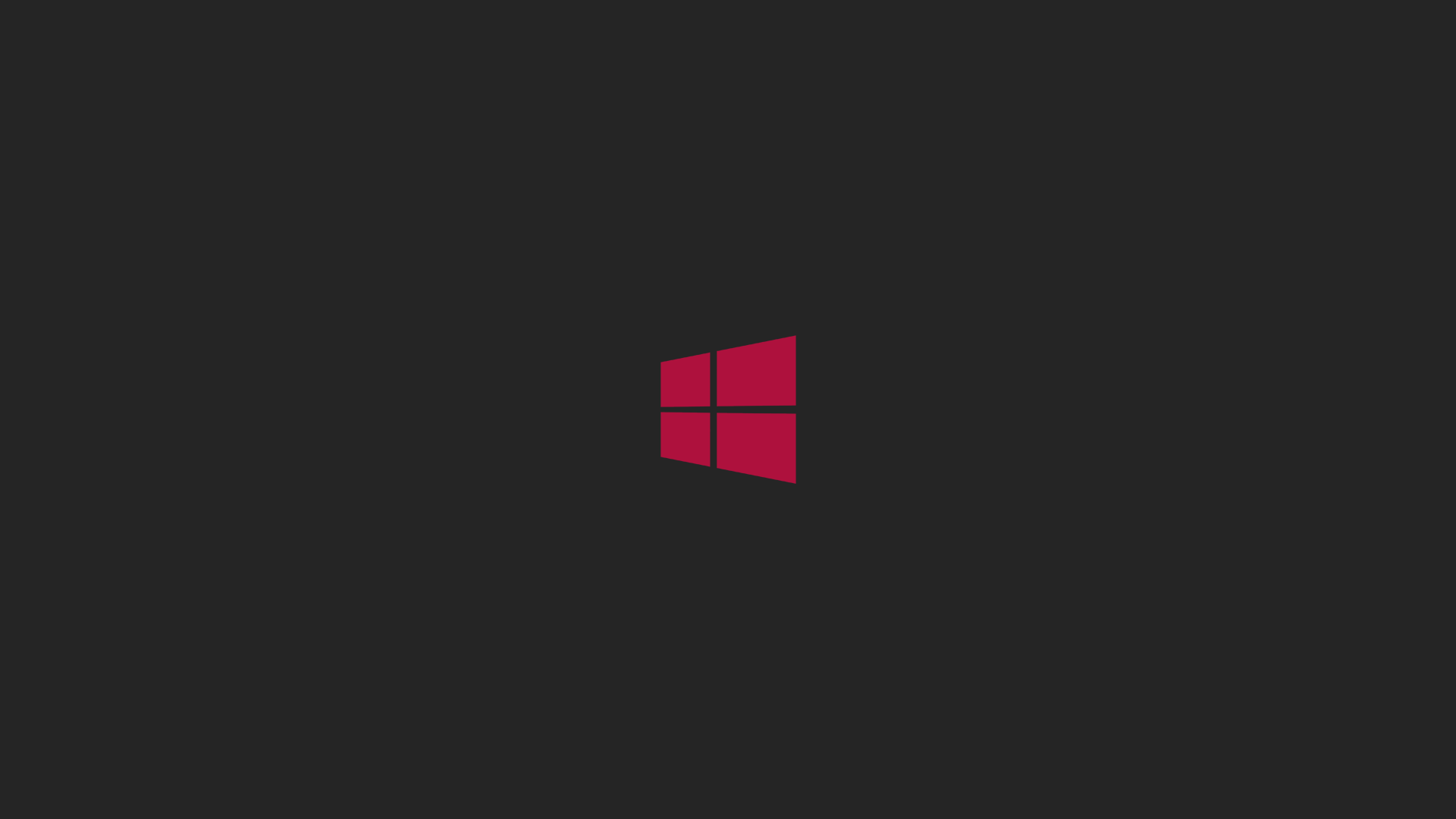 Logo Windows rosso su nero, 1920x1080 Full HD 1080p, PC Desktop