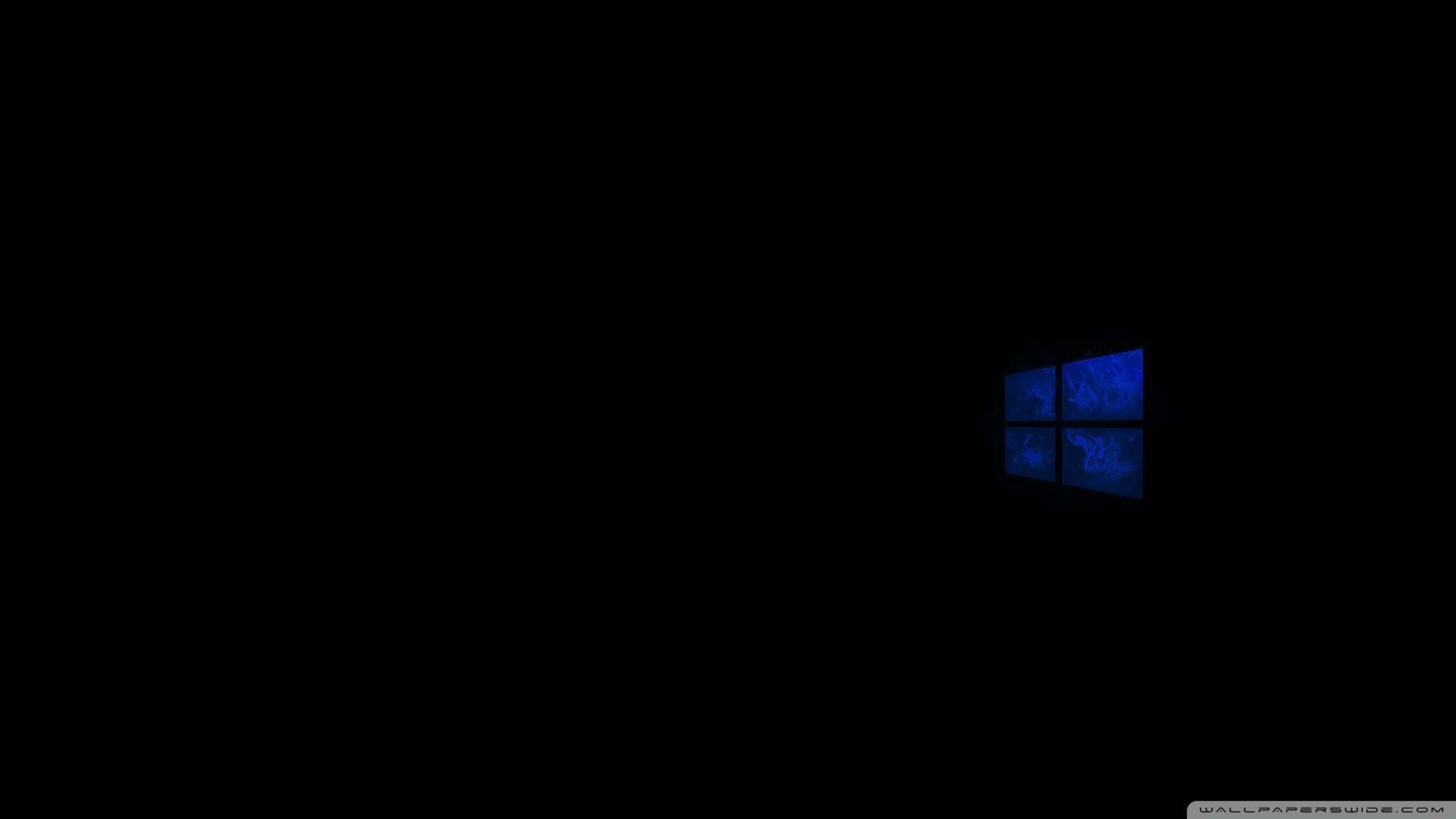 Logo Windows blu su nero, 1920x1080 1080p, Desktop