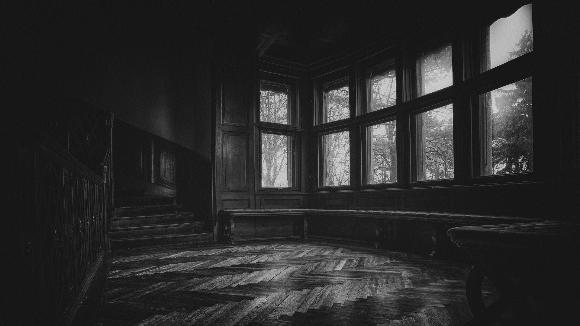 stanza buia con finestre, 1920x1080 Full HD 1080p, Desktop