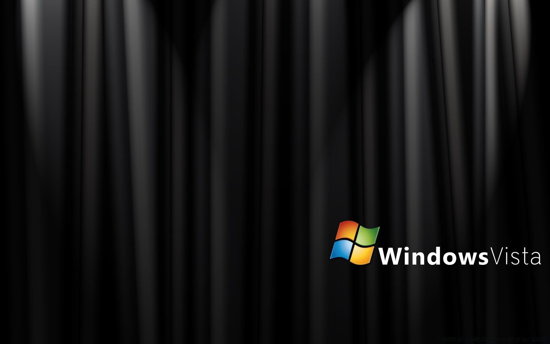 Logo Windows Vista tenda nera, 1920x1200 WUXGA, Desktop