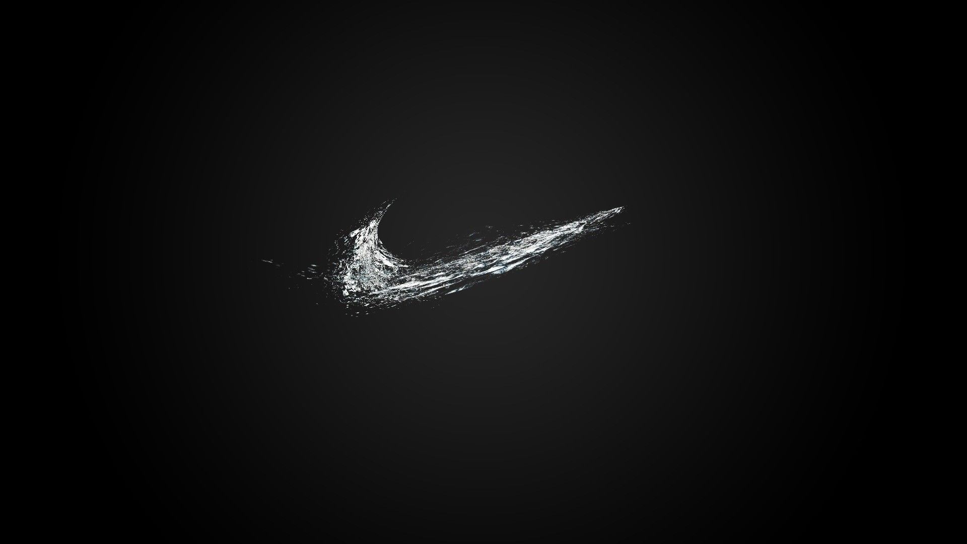 Logo Nike astratto nero, swoosh, 1920x1080 Full HD 1080p, PC