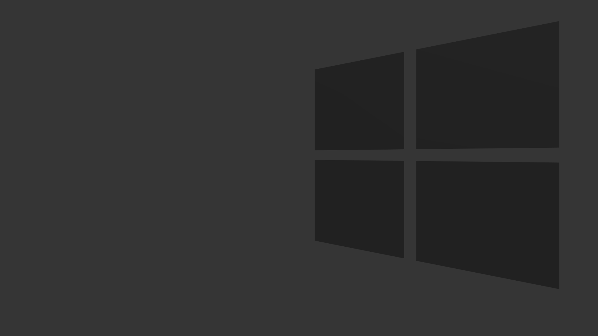 Logo Windows nero minimalista, 1920x1080 Full HD, PC Desktop