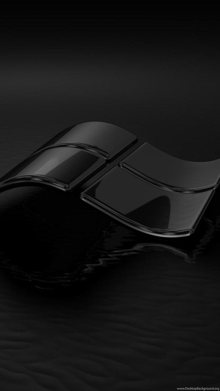 Logo Windows nero lucido, 720x1280 Full HD Verticale, iPhone