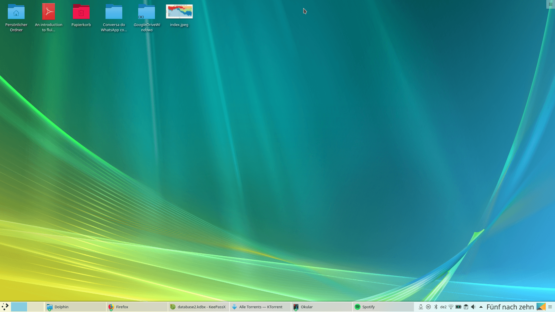 Astratto Windows Vista verde rosa, 1920x1200 WUXGA, Desktop