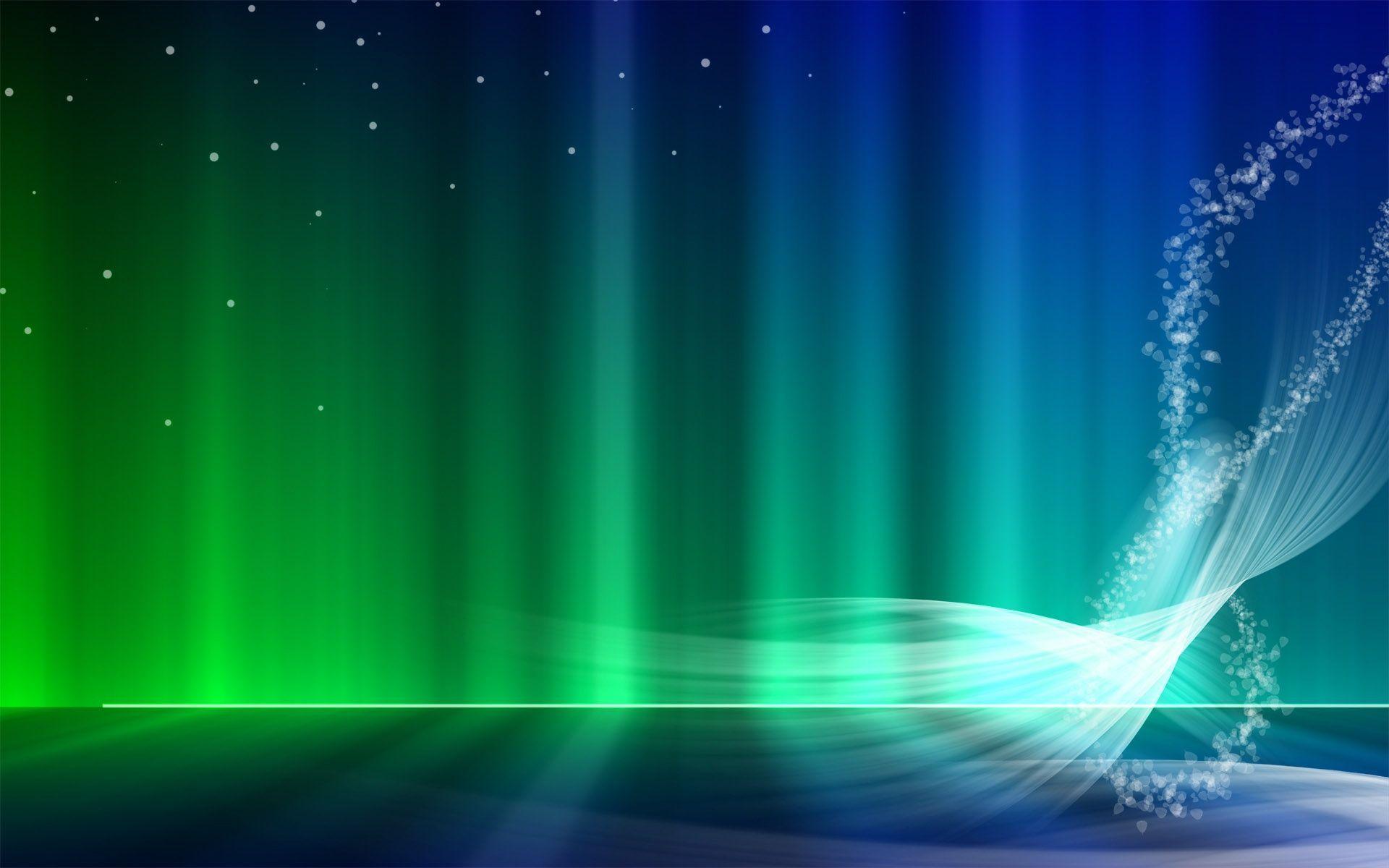 Aurora astratta verde e blu, 1920x1200 Full HD+, PC Desktop
