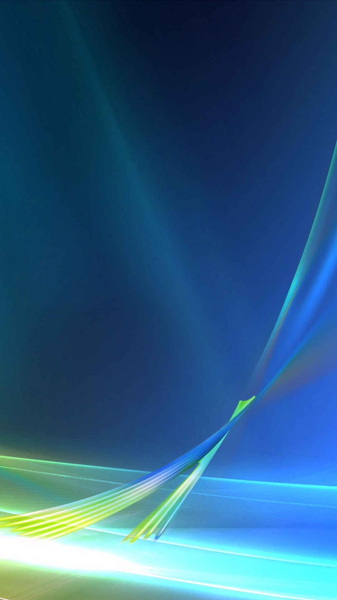 Onda astratta blu verde luminosa, 1080x1920 Full HD Verticale, Samsung Galaxy