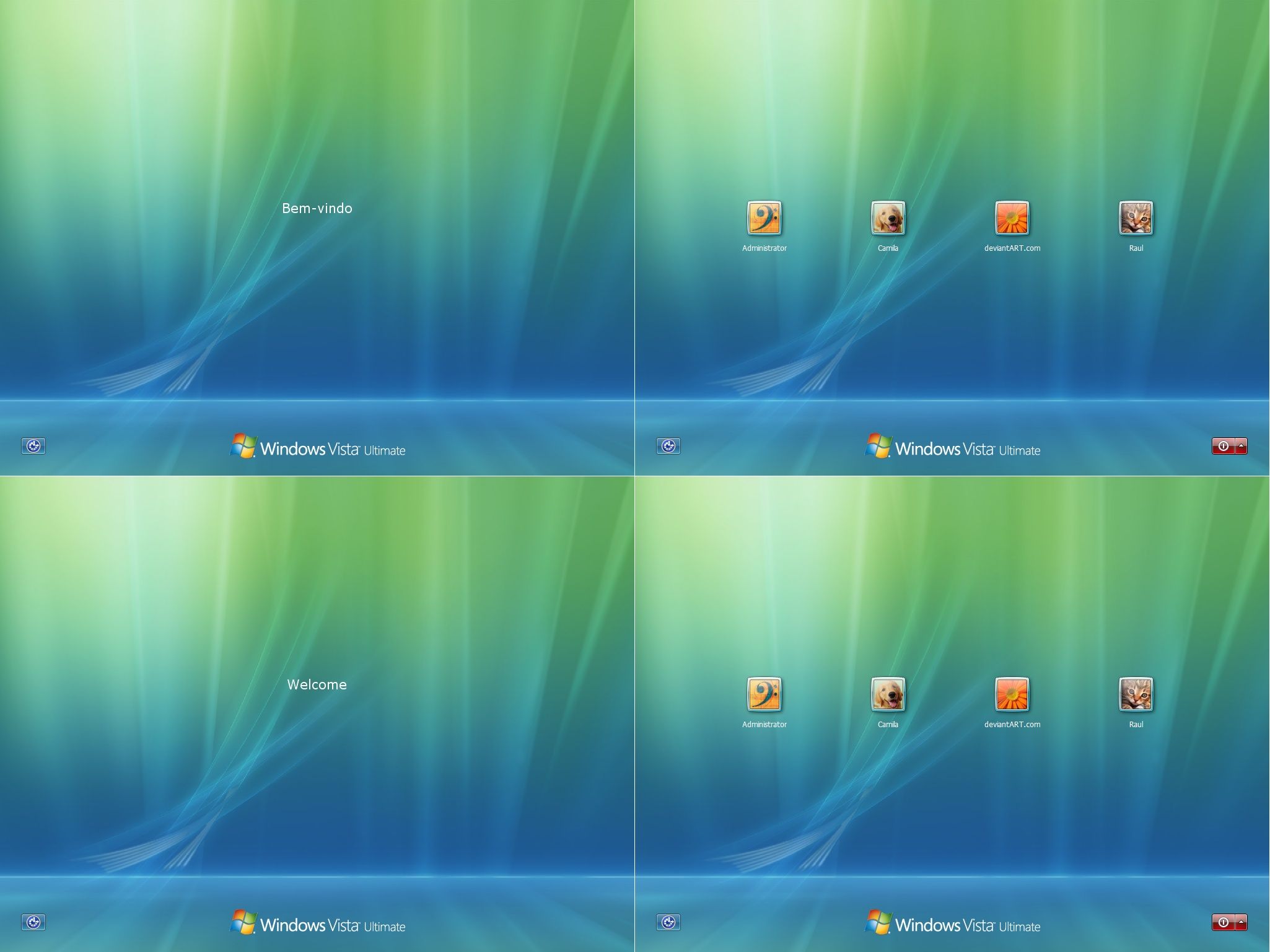 Schermate login Windows Vista, 2048x1536 alta risoluzione, PC Desktop