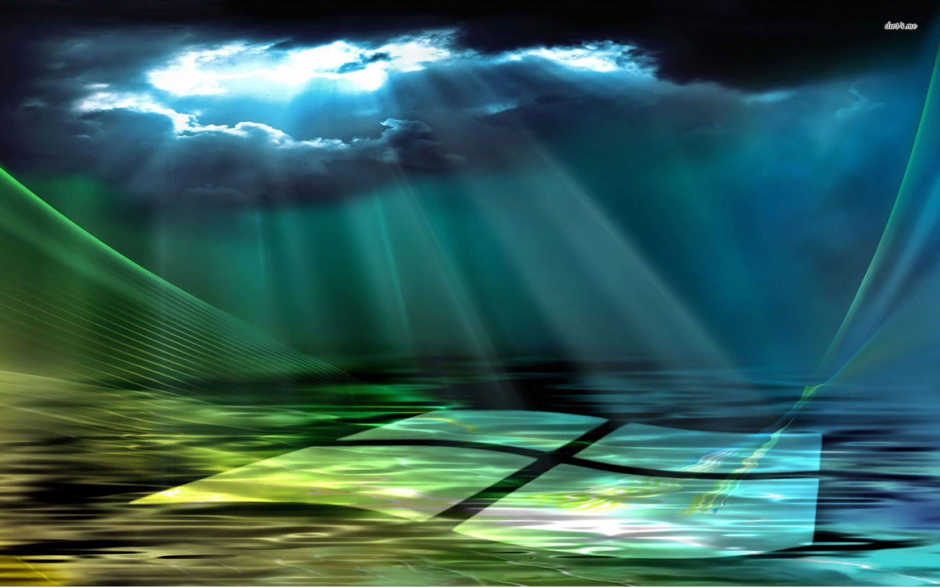 Logo Windows Vista vortice blu, 1024x768 HD, Monitor Gaming