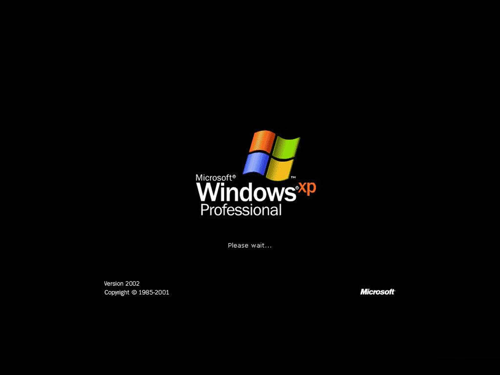 Schermata avvio Windows XP Professional, 1600x1200 HD, Monitor Gaming