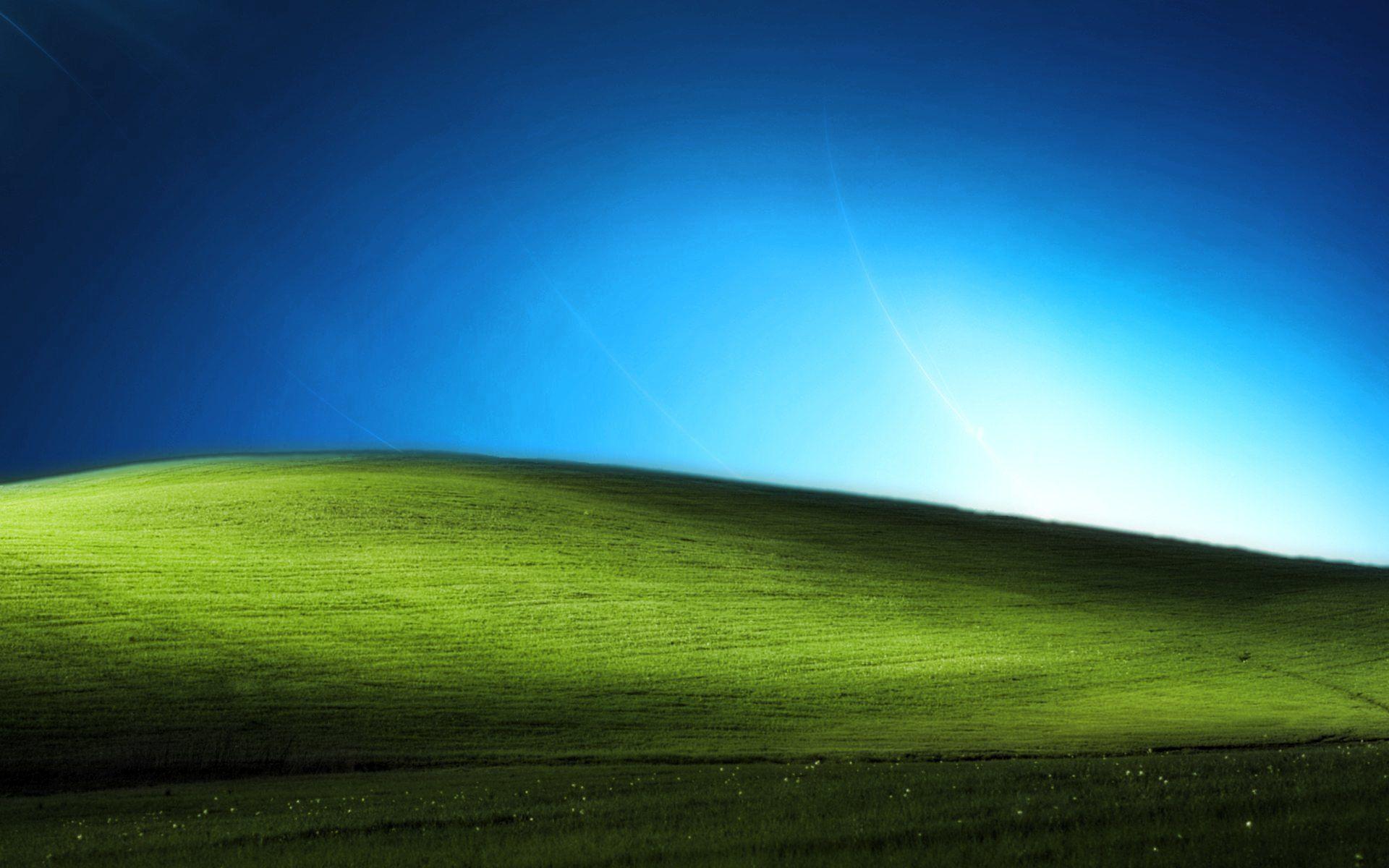 Collina verde Windows XP Bliss, 1920x1200 Full HD+, Desktop