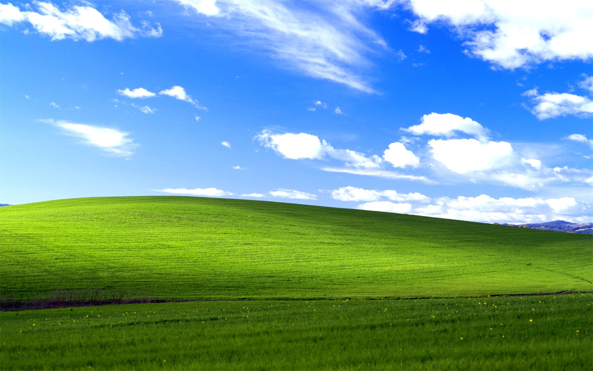 Collina verde cielo blu, 1920x1200 WUXGA, Desktop