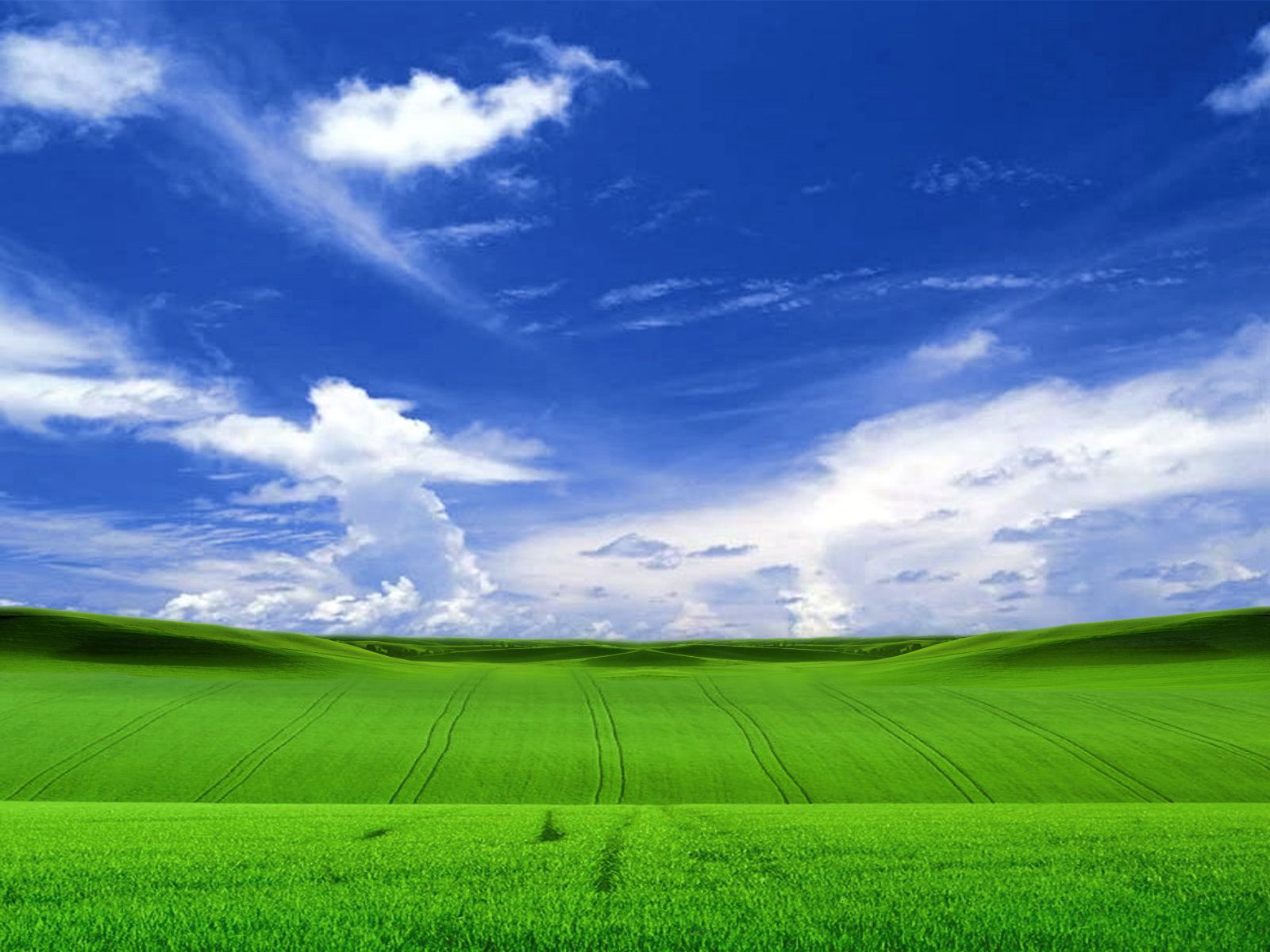 Collina verde e cielo blu, 1600x1200 HD Ready, PC Desktop