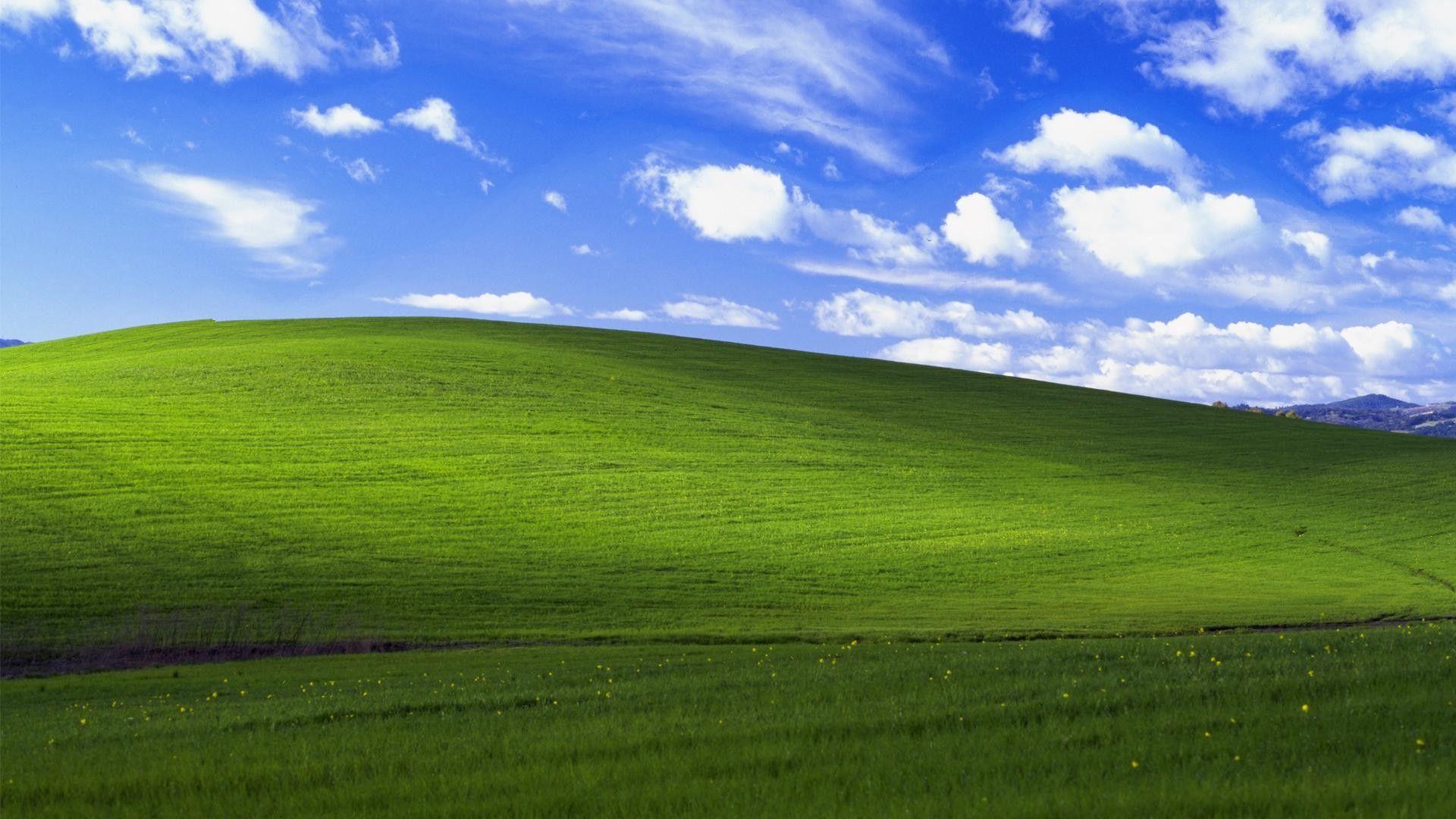 Collina verde cielo blu Bliss, 1920x1080 Full HD, PC Desktop