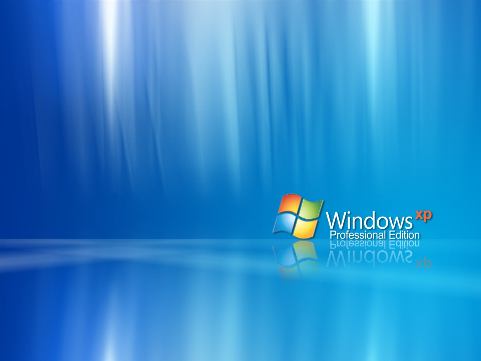 Logo Windows XP sfondo blu, 1600x1200 HD, PC Desktop