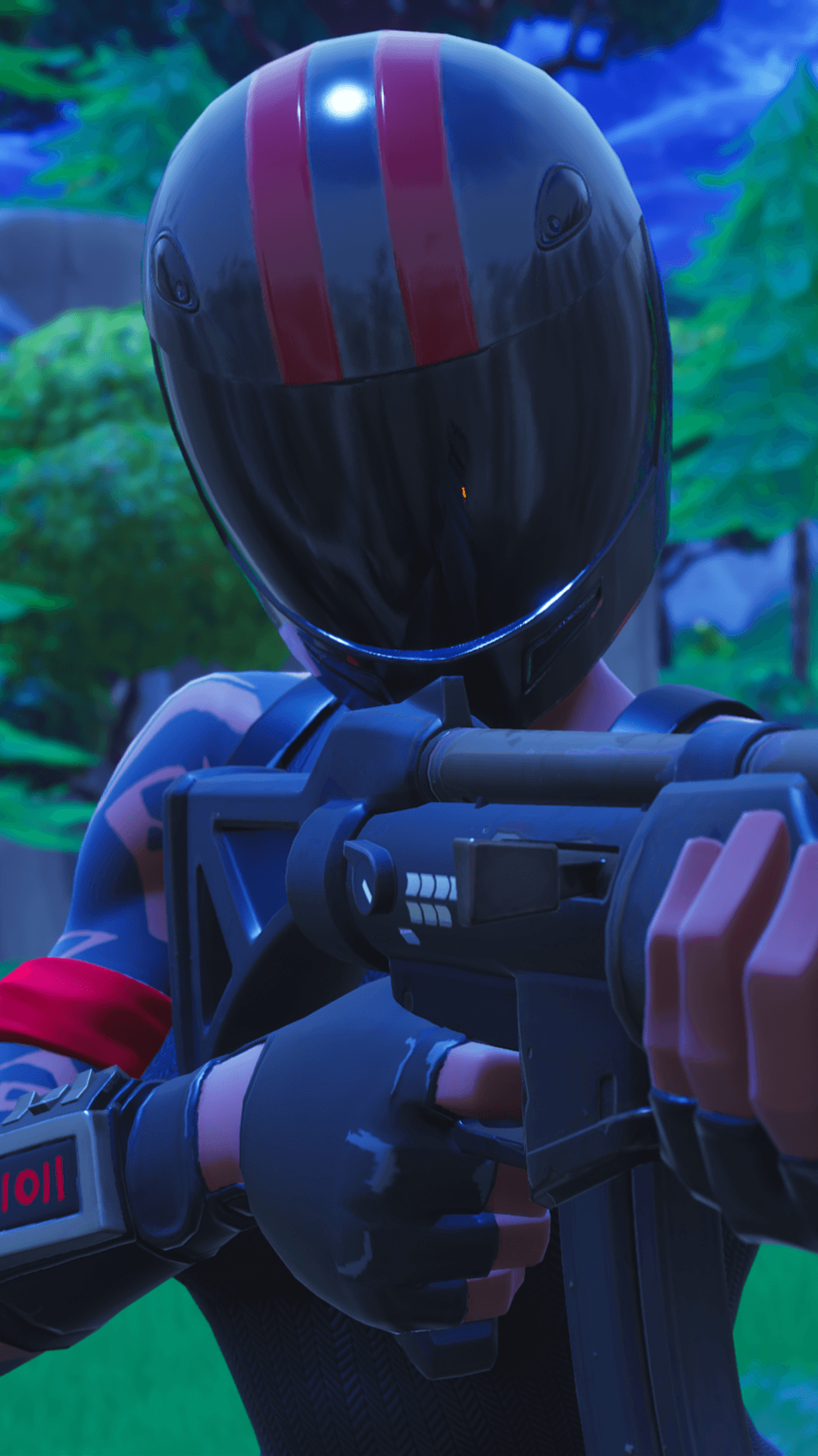Wingman Fortnite casco nero, 1080x1920 Full HD Verticale, iPhone