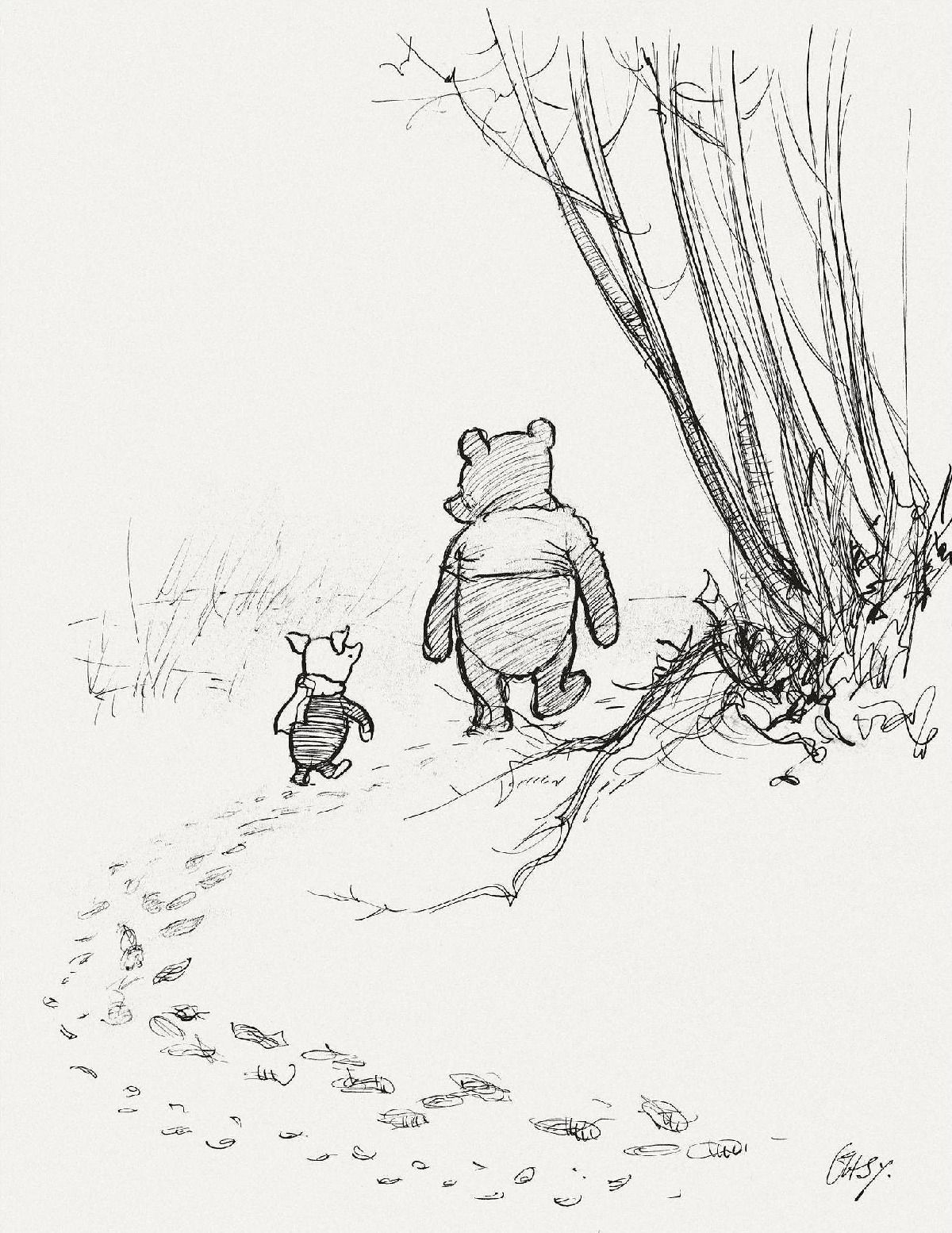 Winnie the Pooh e Pimpi disegno, 1200x1554 Verticale, Mobile