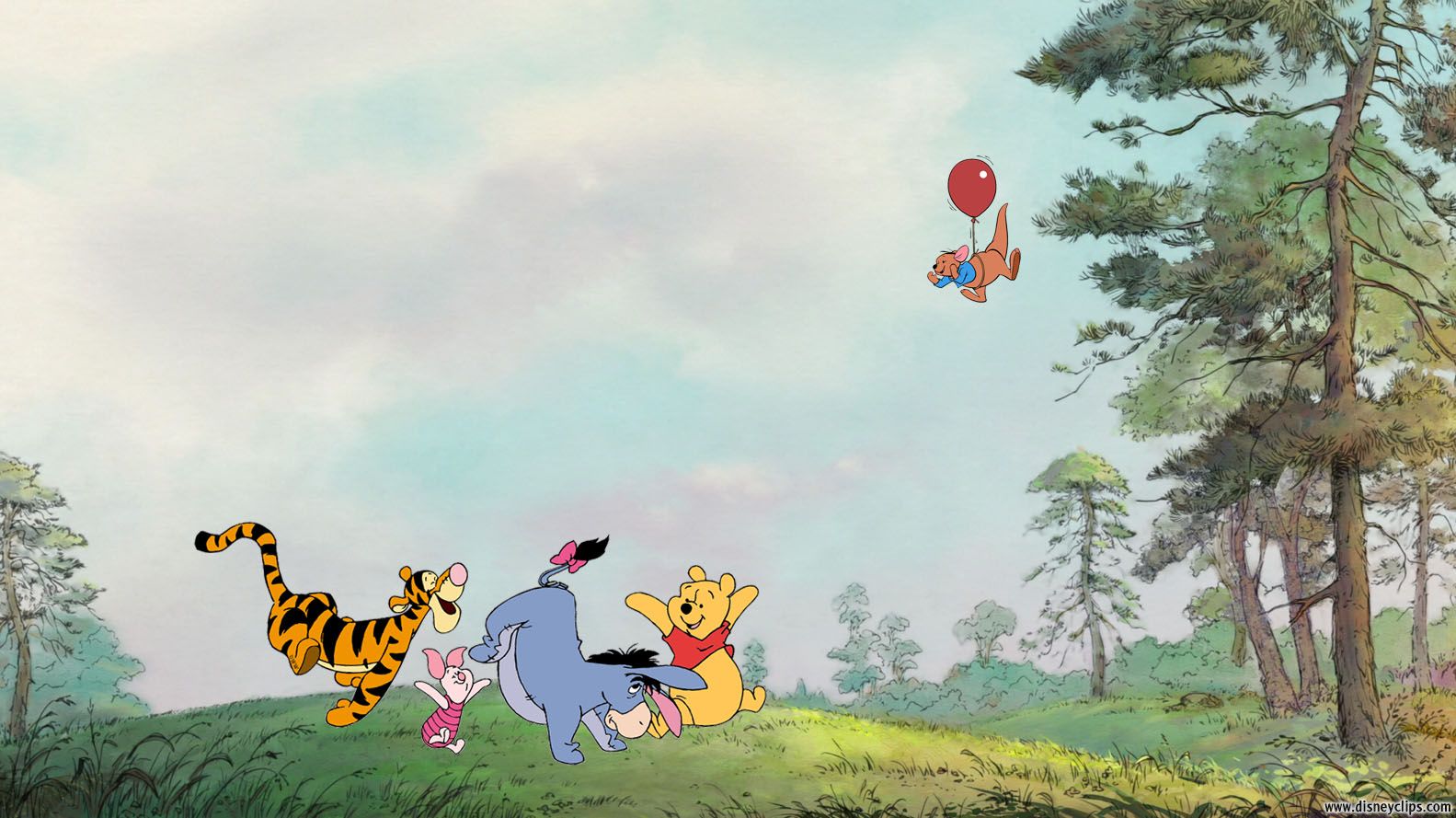 Winnie the Pooh e amici collina, 1583x889 720p, PC