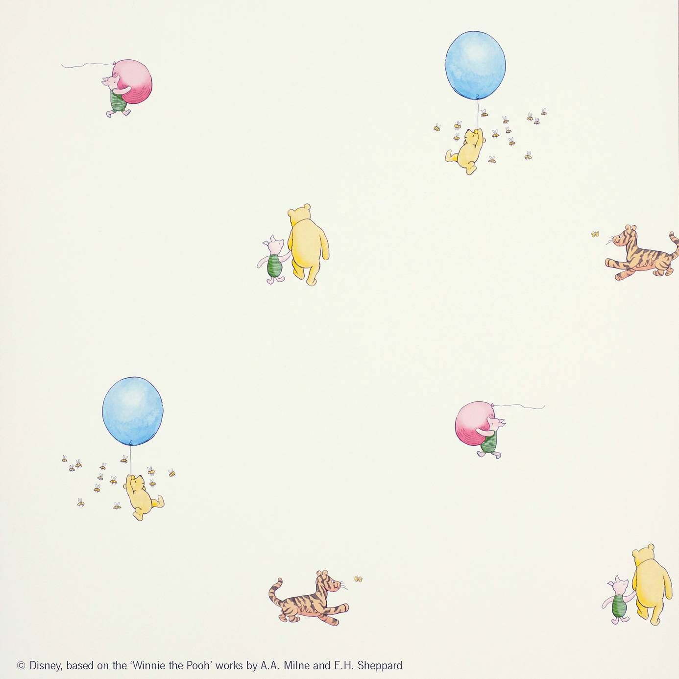 Winnie the Pooh e palloncini, 1386x1386 HD, Desktop