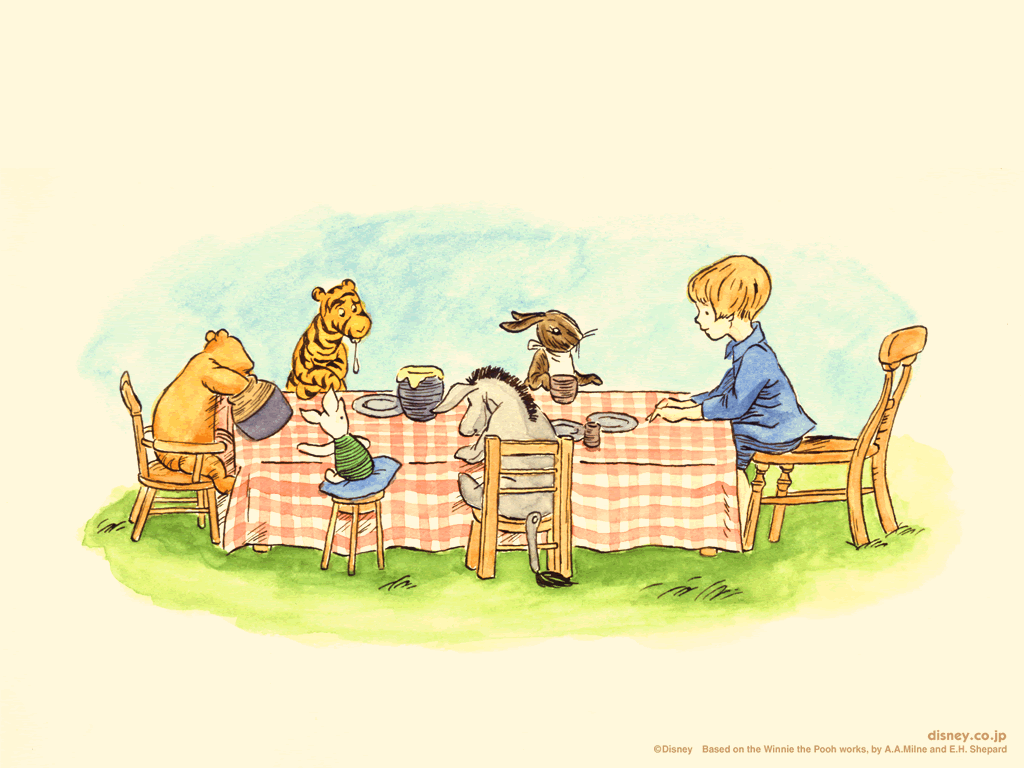 Winnie the Pooh a tavola, 1024x768 HD, PC