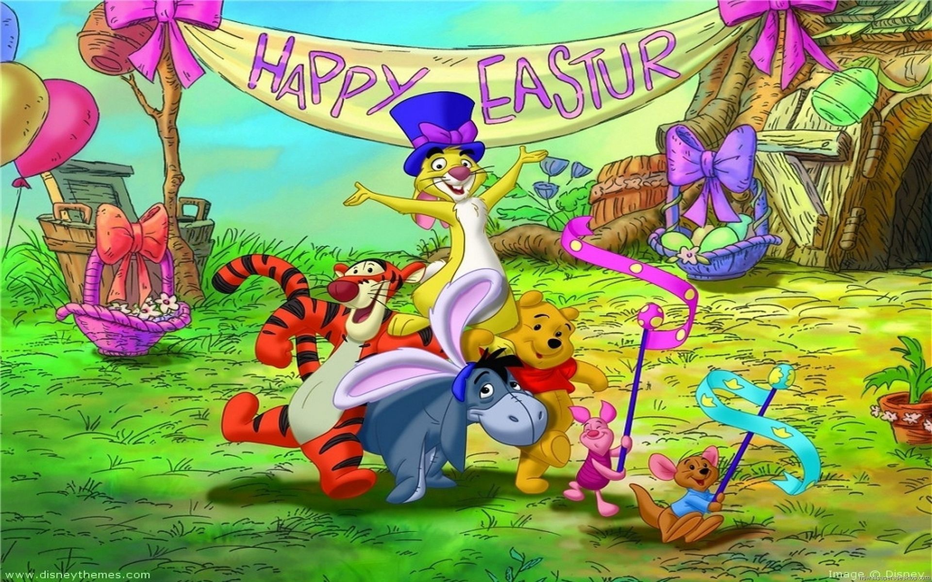 Winnie the Pooh e amici Pasqua, Tigro e Pimpi, 1920x1200 Full HD+, PC