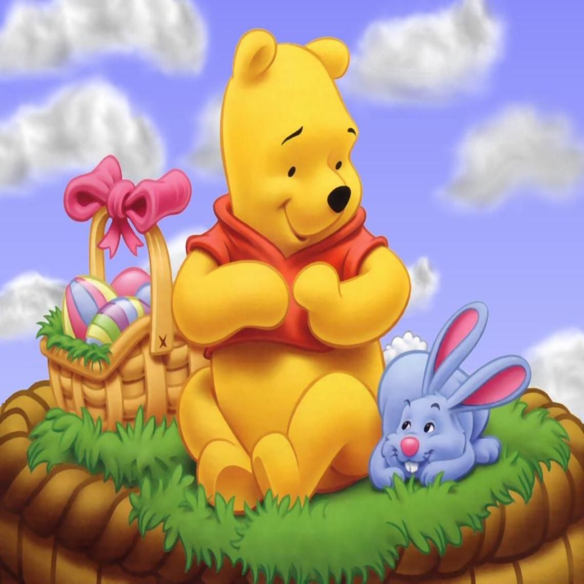 Winnie the Pooh cesto pasquale, 1140x1140 HD, iMac