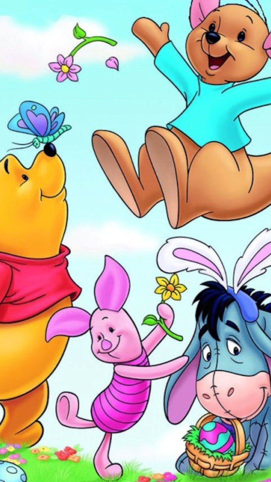 Winnie the Pooh a Pasqua, 1080x1920 Verticale, Mobile