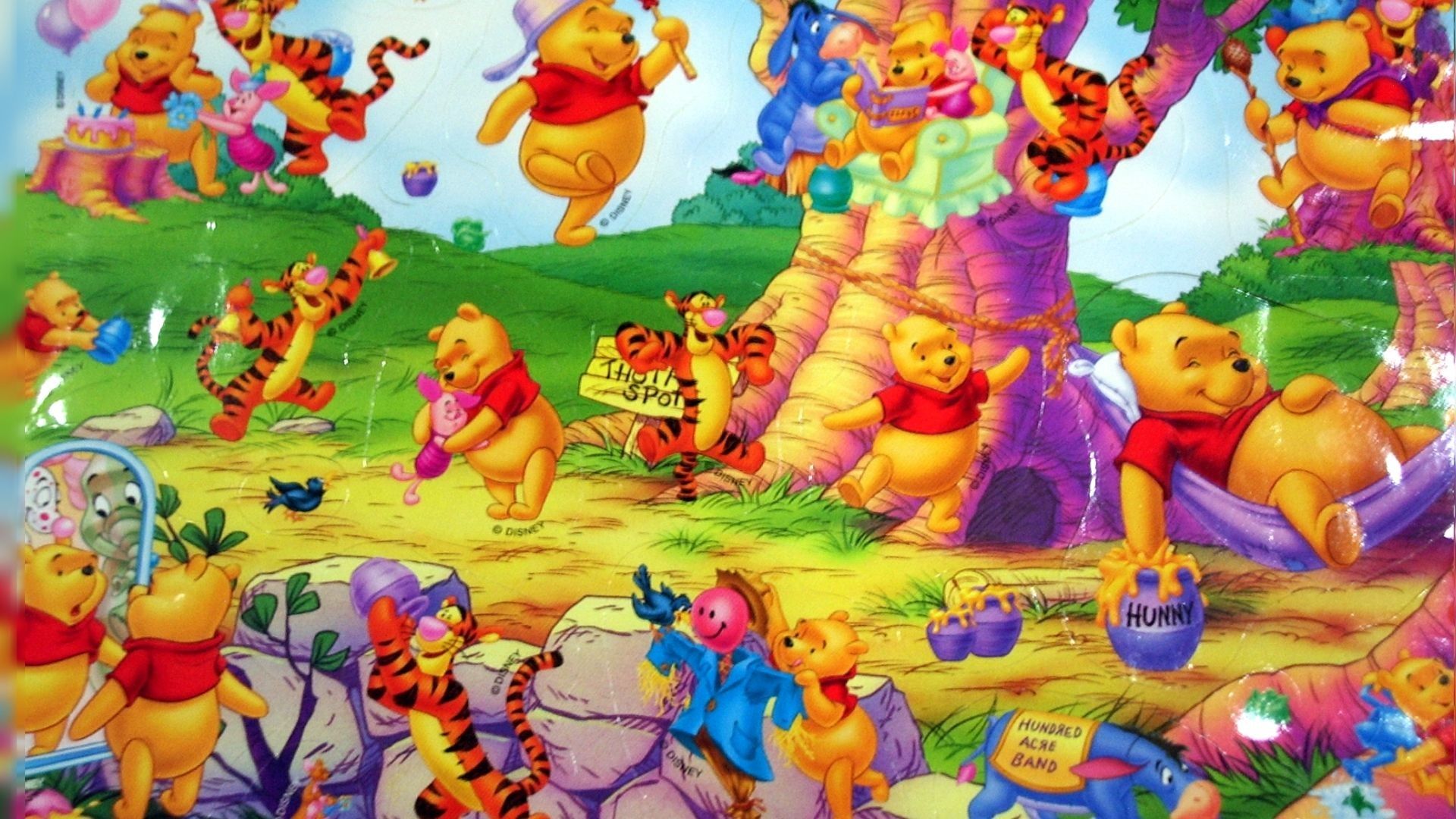 Baby Pooh e amici, 1024x768 HD, Desktop