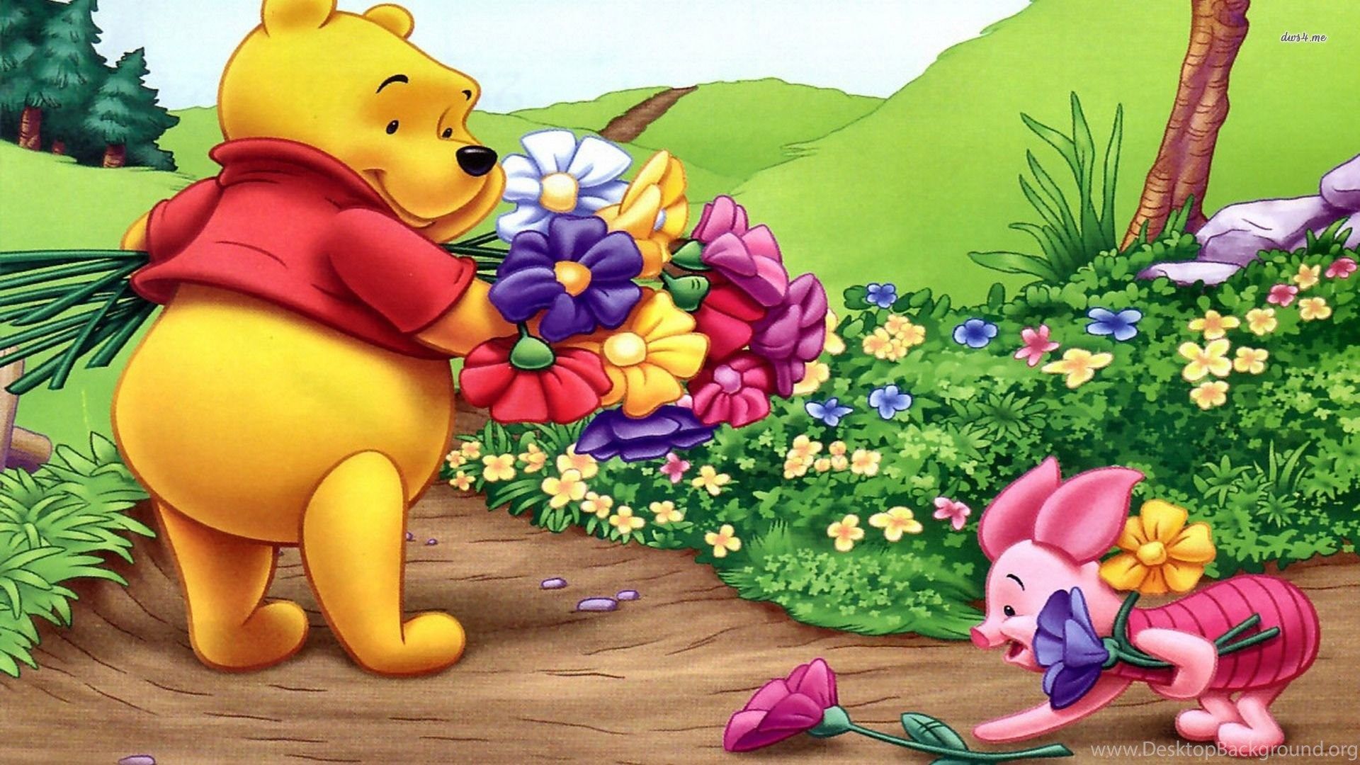 Winnie the Pooh e Pigiotto uova Pasqua, 1024x768 HD, Desktop