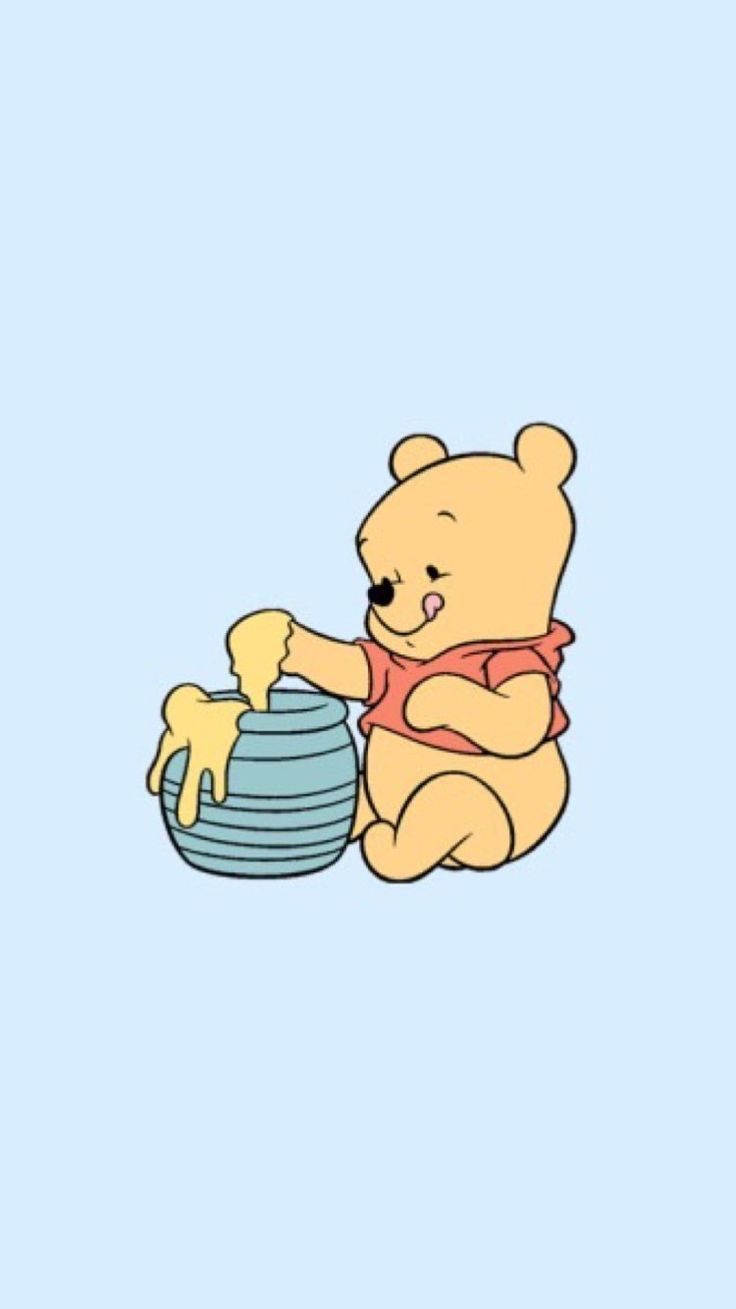 Winnie the Pooh con vasetto miele, Disney, 736x1309 Verticale, Mobile