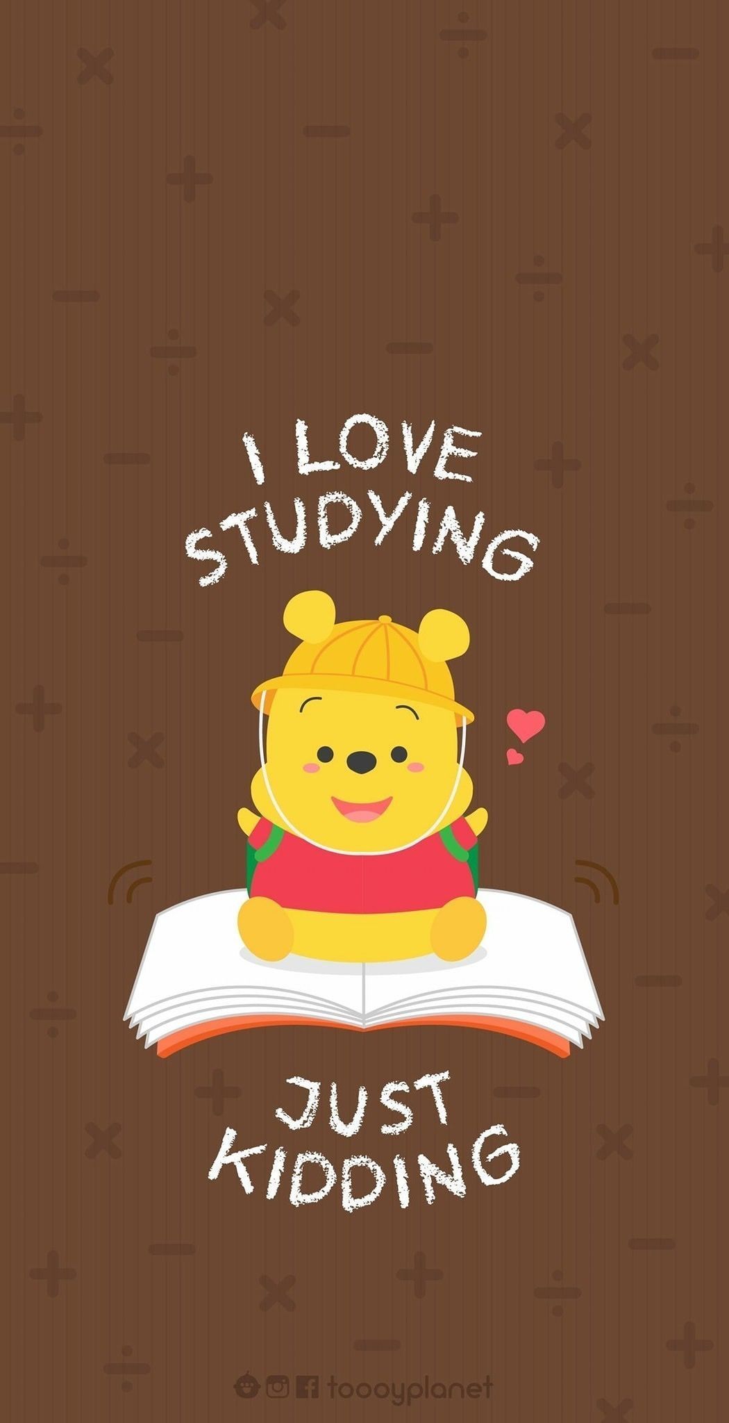 Winnie the Pooh che studia, 1050x2048 Full HD Verticale, Smartphone