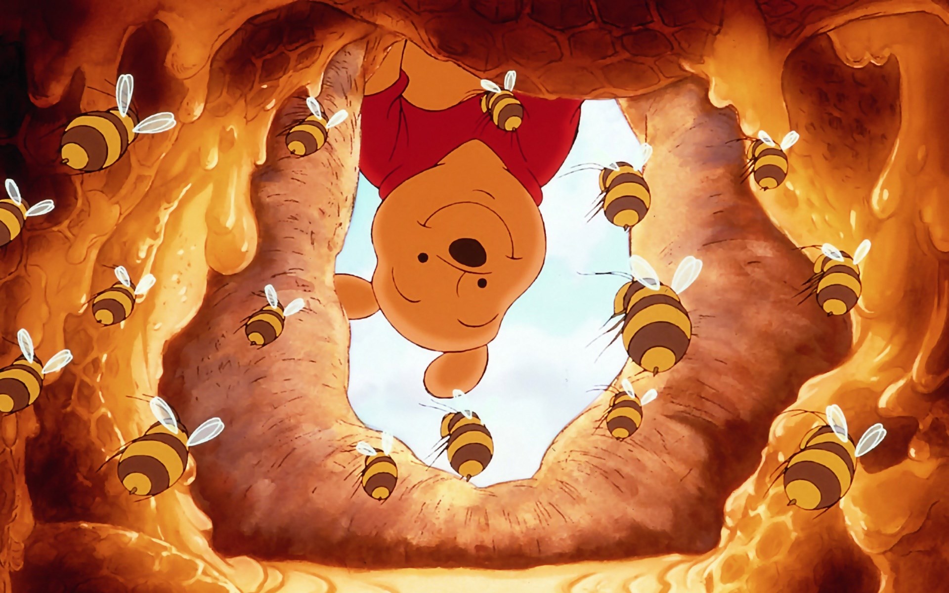 Winnie the Pooh api miele, 1920x1200 WUXGA, Desktop