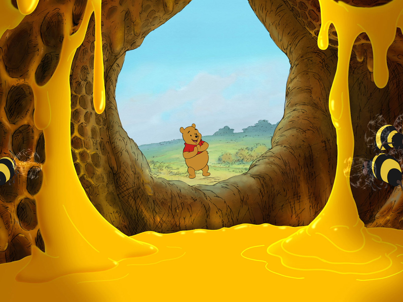 Winnie the Pooh alveare miele, 1600x1200 900p, MacBook Air
