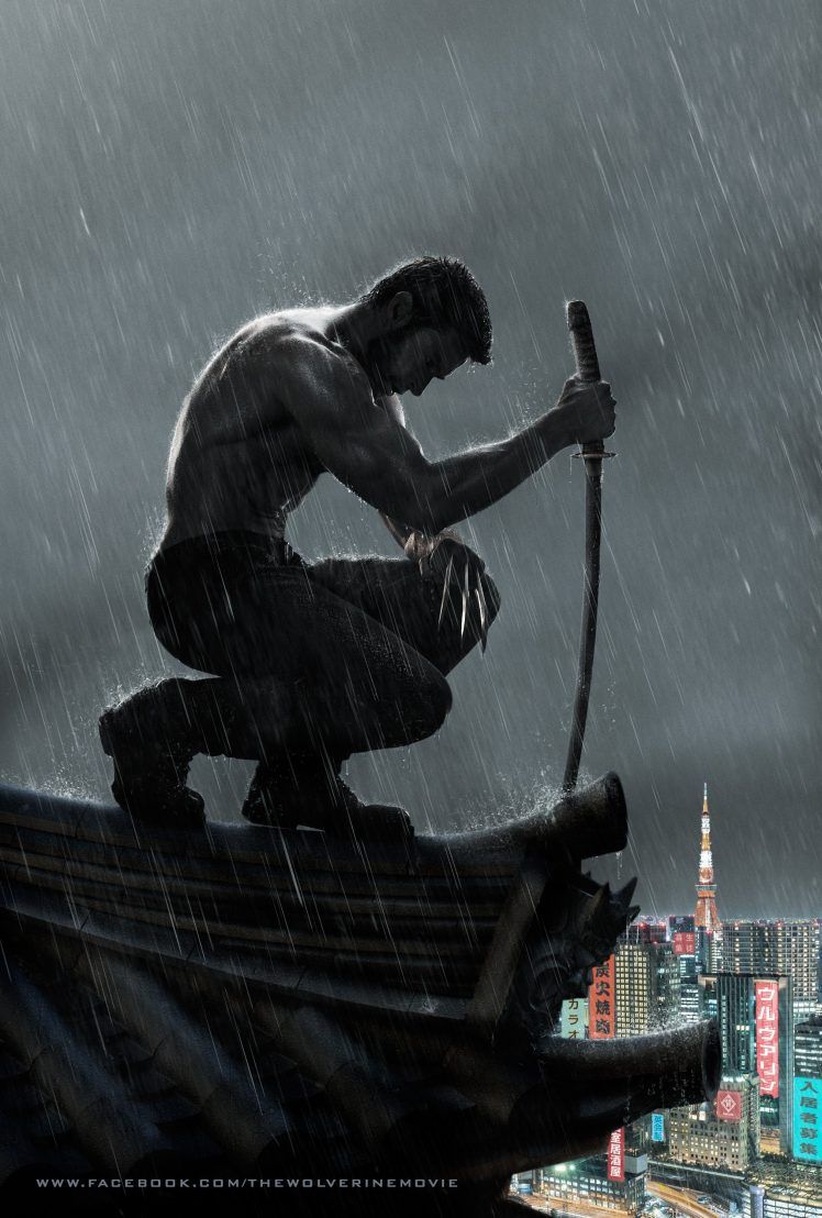Wolverine sotto la pioggia, 748x1108 Full HD Verticale, iPhone