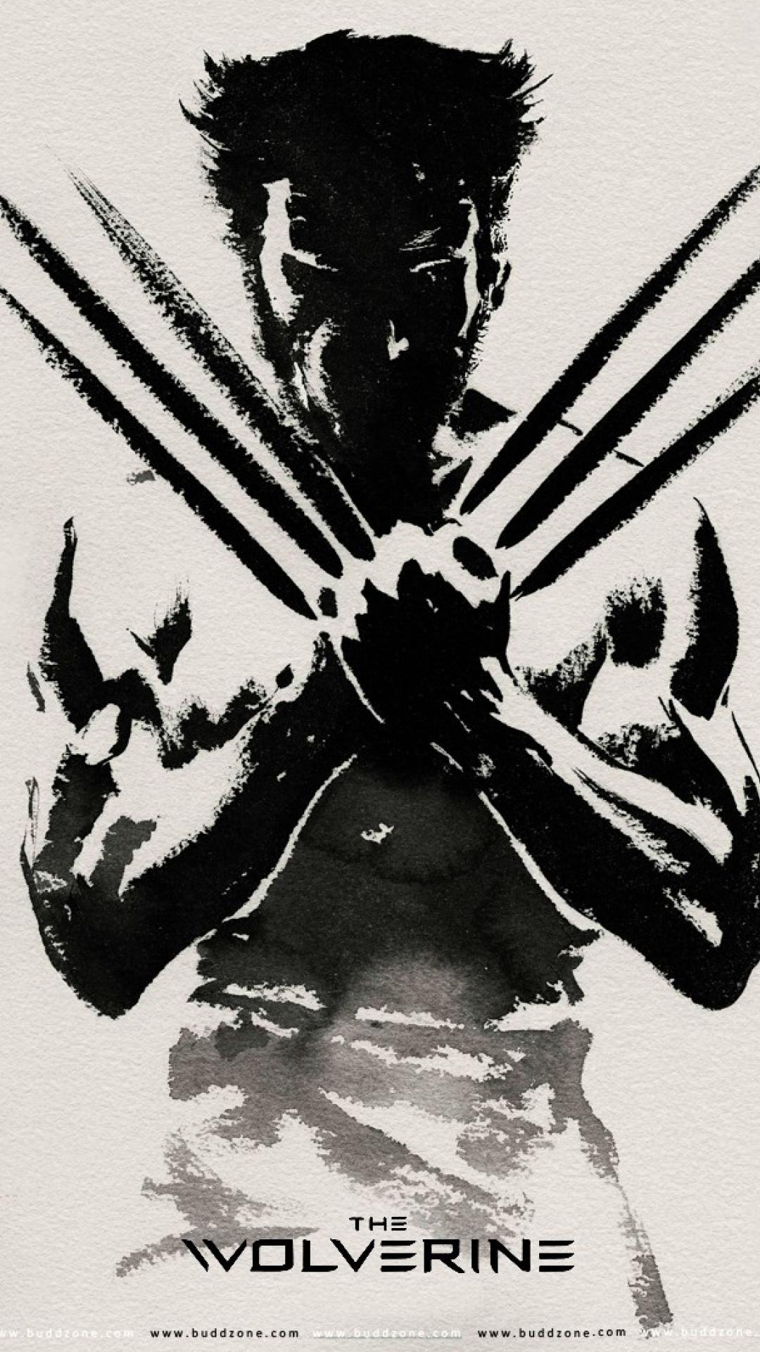 Wolverine artigli poster bianco nero, 1080x1920 Full HD Verticale, Samsung Galaxy