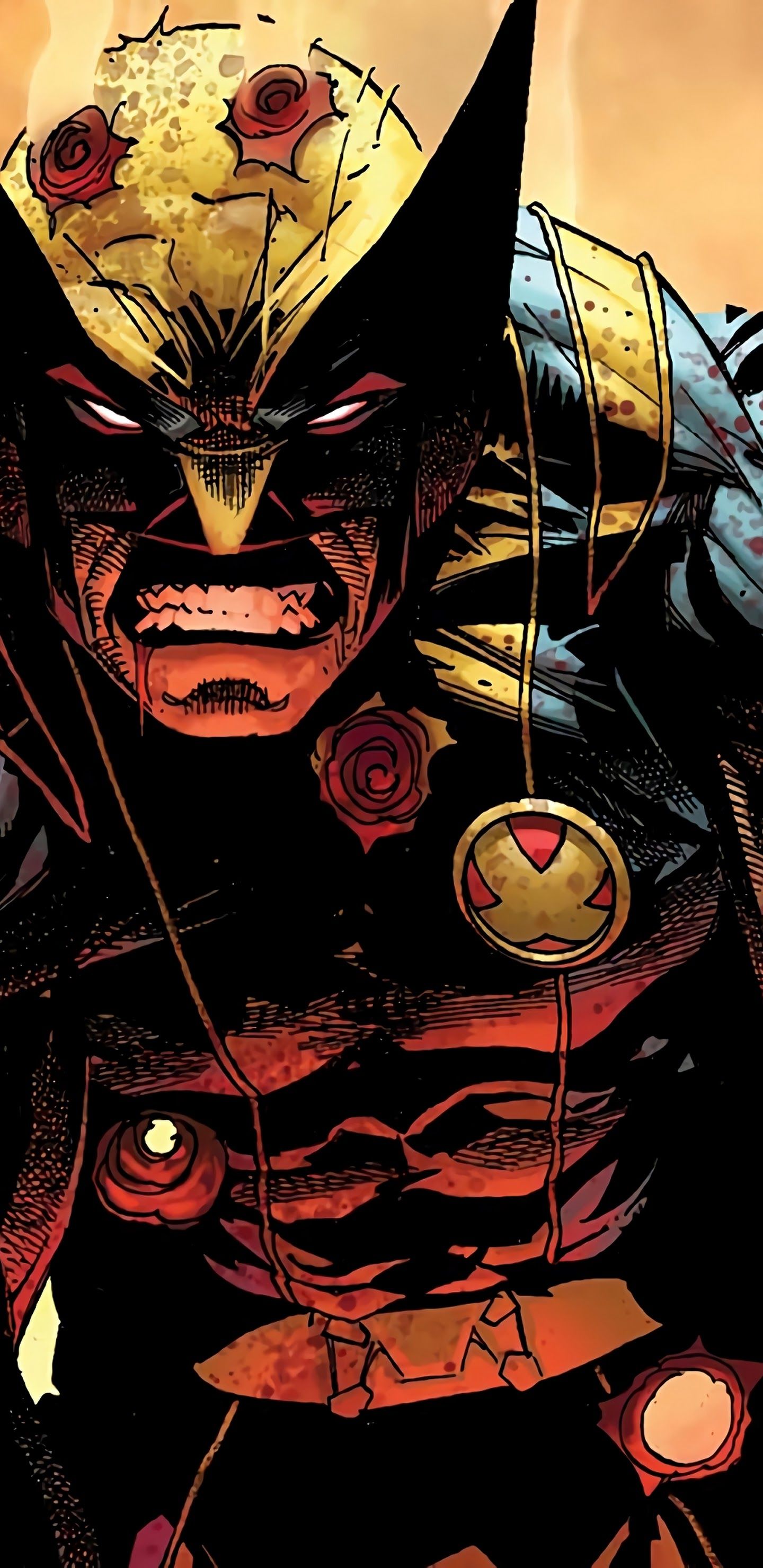 Wolverine con ferite proiettile, 1440x2960 Verticale, Telefono
