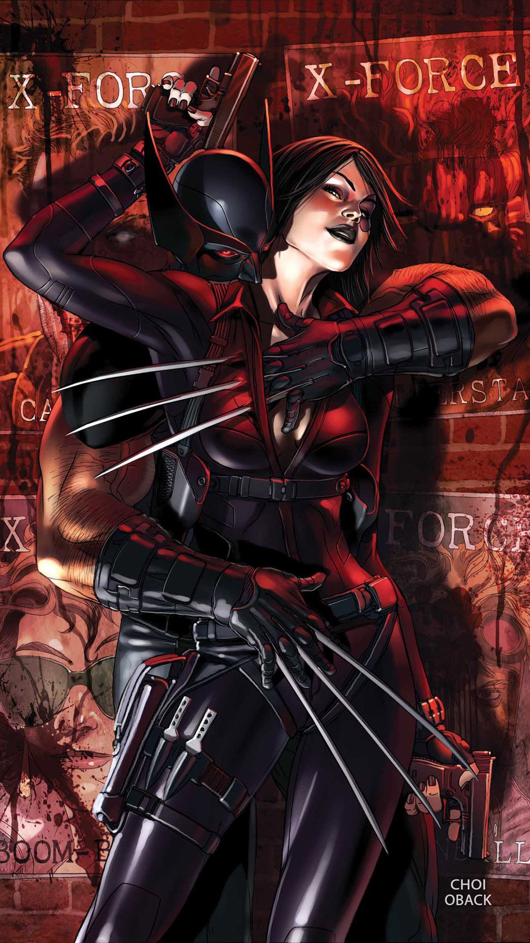 Domino X-Force Marvel, supereroi, 1080x1920 Verticale, Telefono