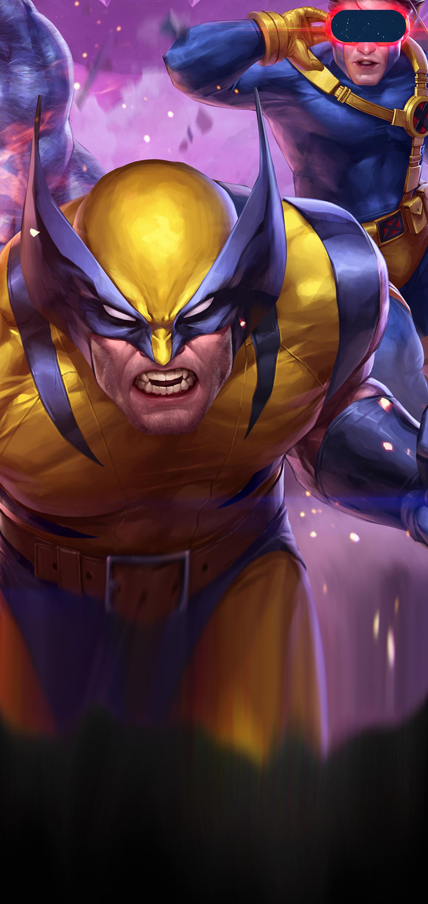 Wolverine e Ciclope Marvel, supereroi, 1440x3040 Verticale, Telefono