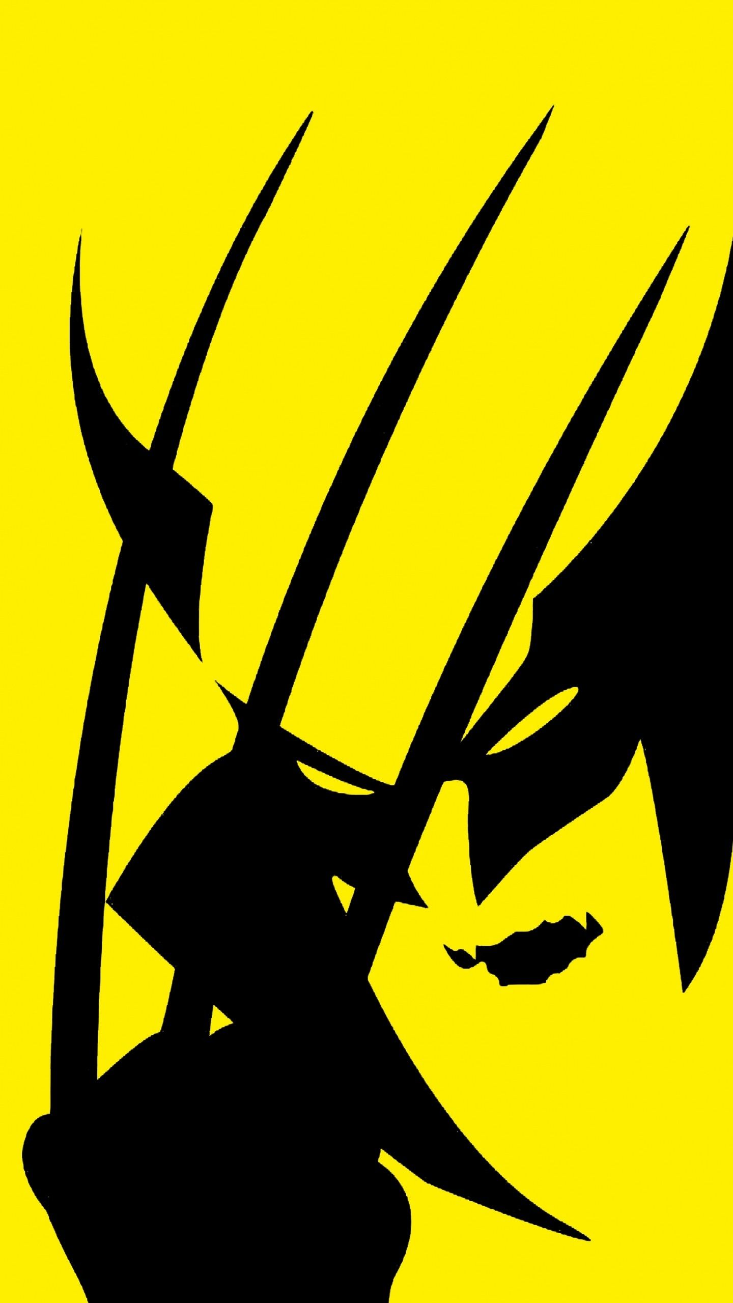 Wolverine silhouette gialla, 1440x2560 Verticale, Mobile