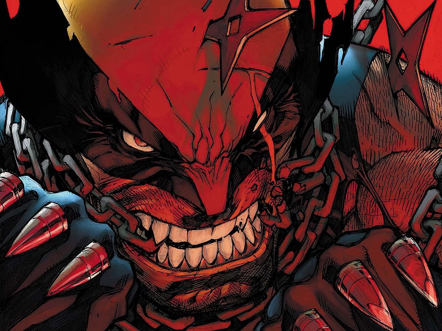 Wolverine artiglio rosso oscuro, 1440x1080 HD, Desktop