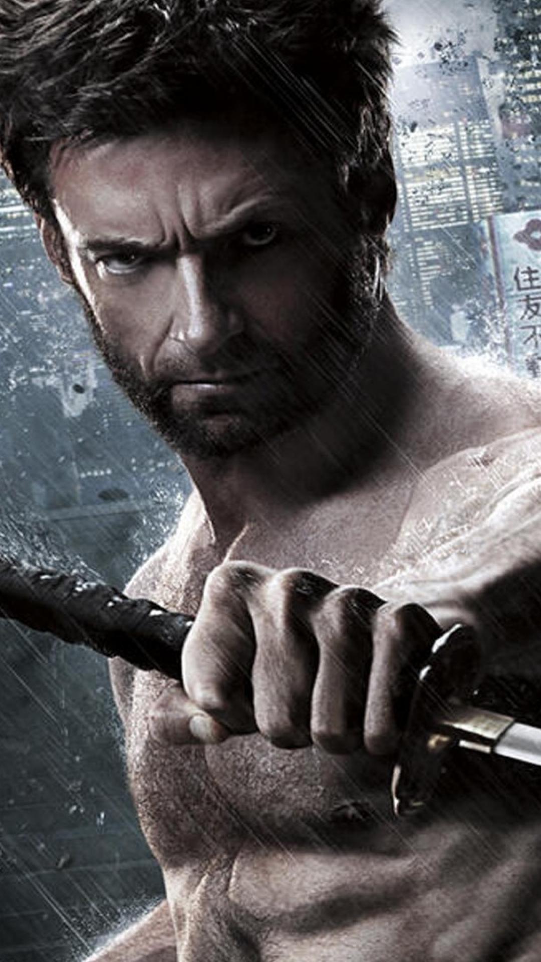 Wolverine con katana, 1080x1920 Full HD Verticale, iPhone