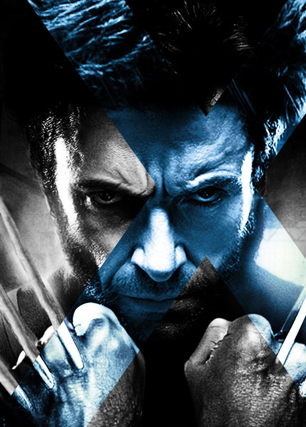 Wolverine artigli blu scuro, 1024x1426 Full HD Verticale, iPhone