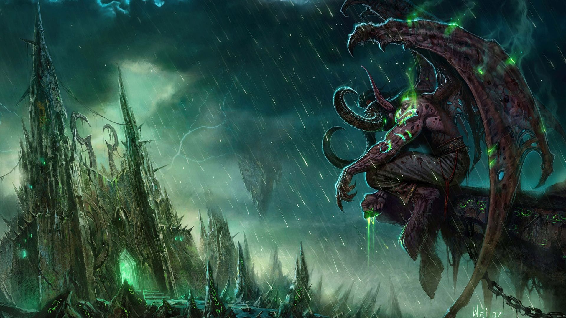 Illidan World of Warcraft demone, 1920x1080 1080p, PC
