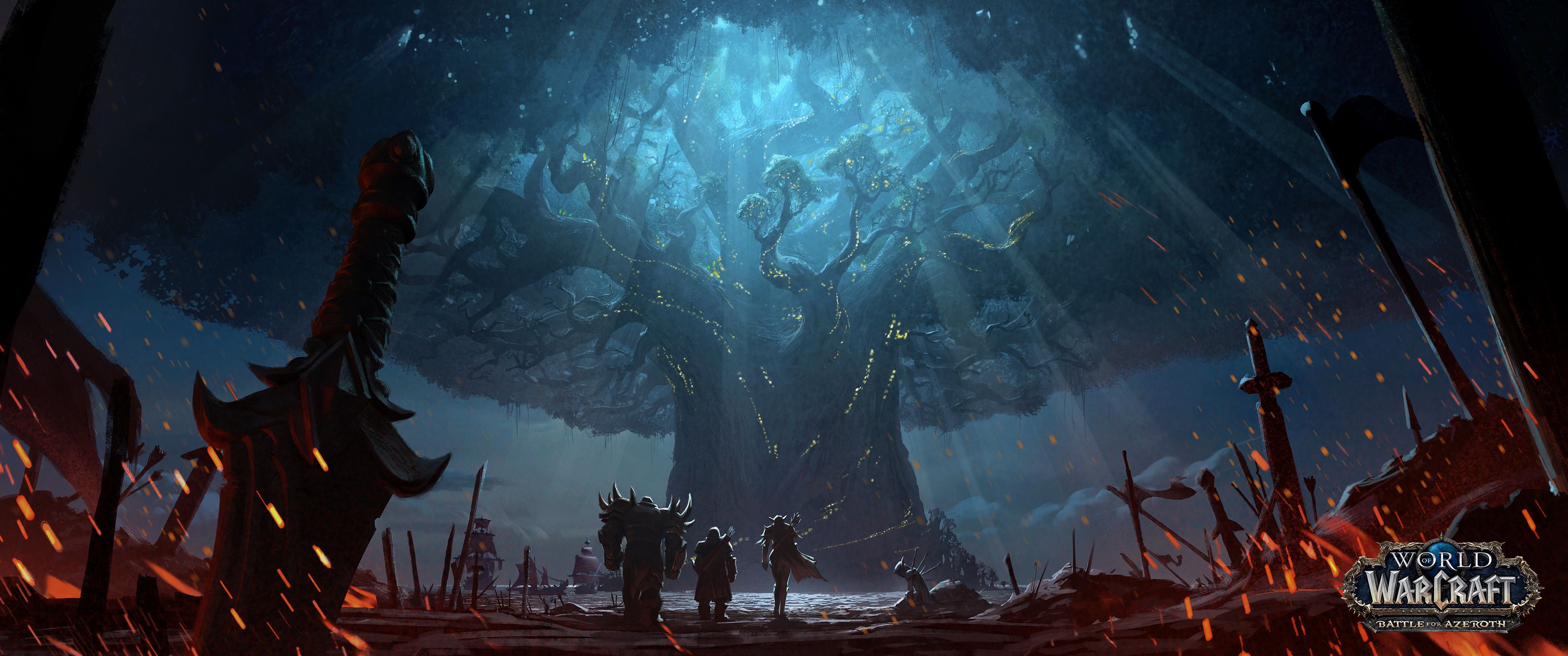 Albero del Mondo, World of Warcraft, 3440x1440 21:9, Ultrawide