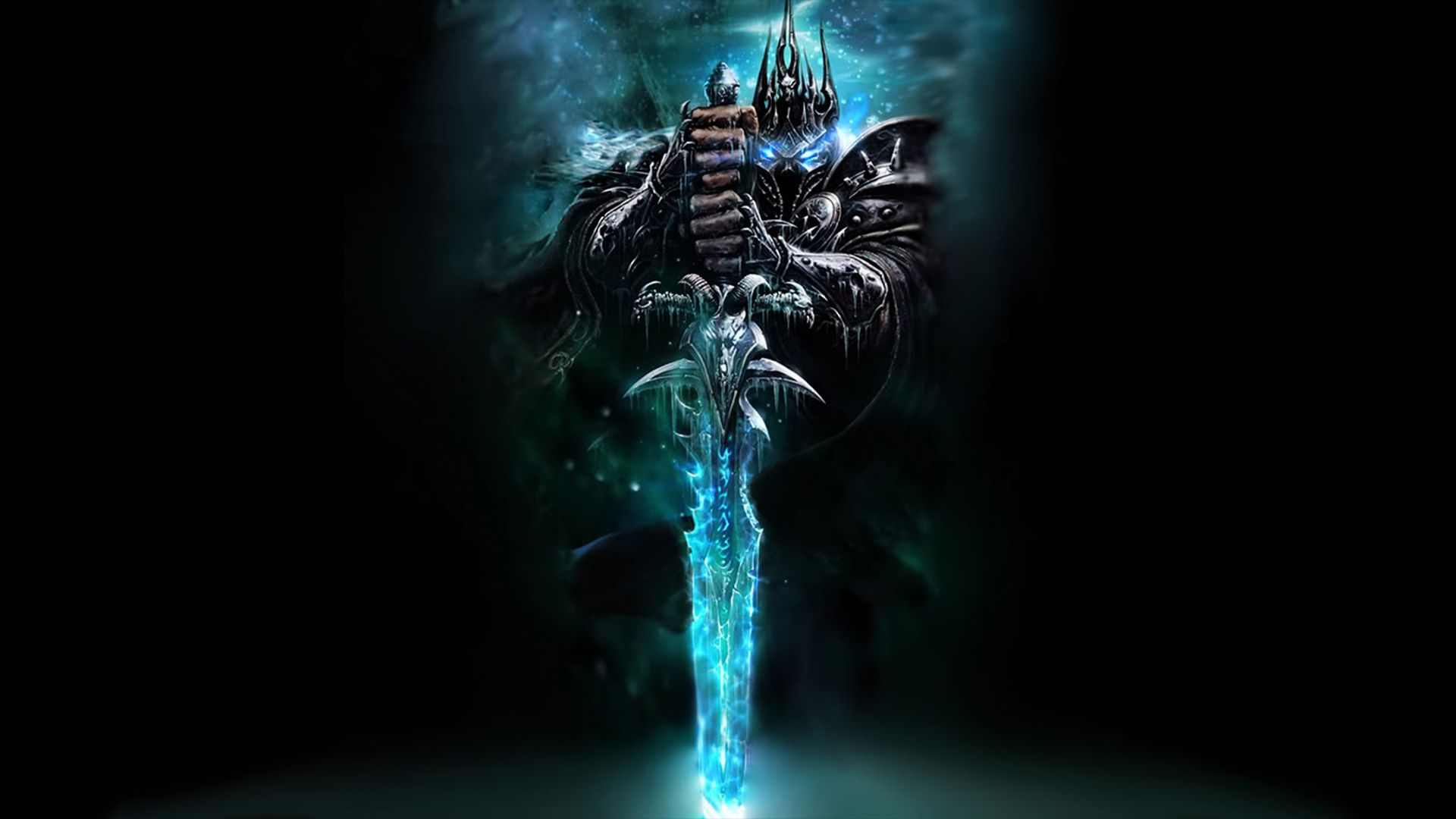 Lich King, spada blu, World of Warcraft, 1920x1080 1080p, PC