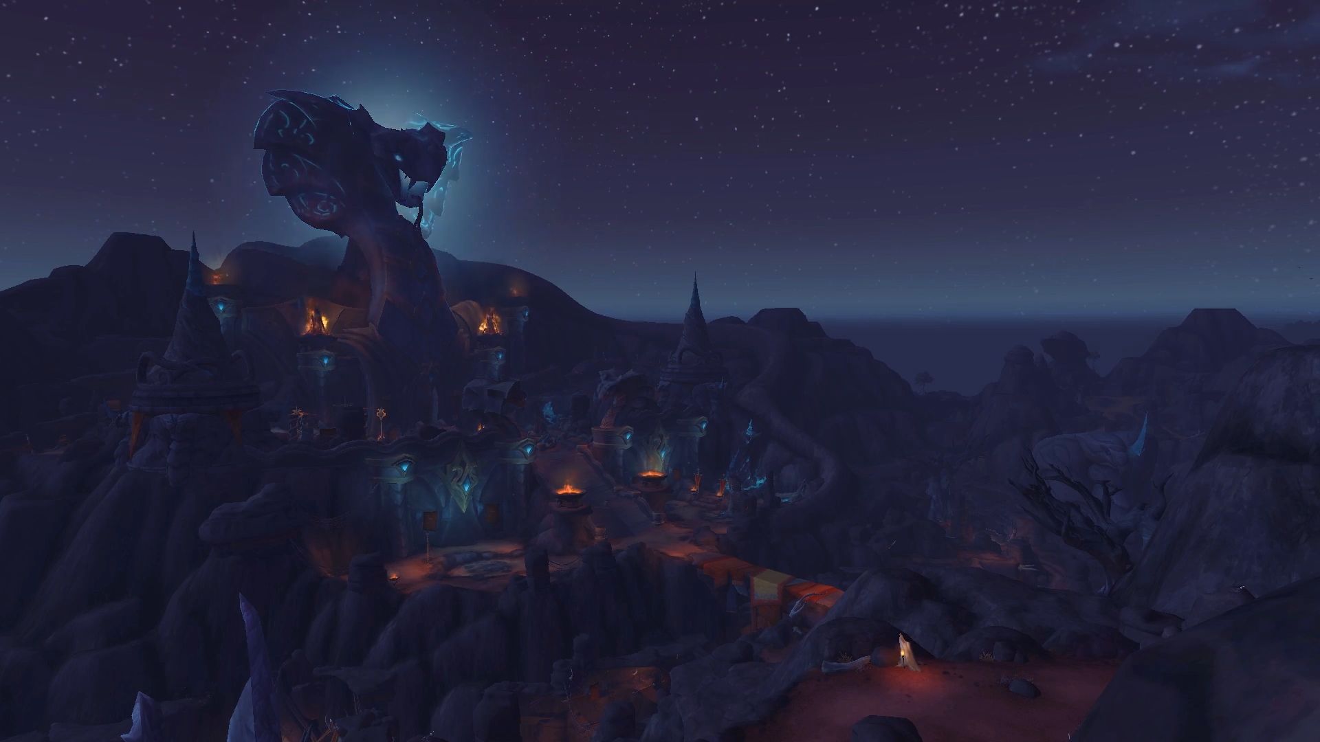 Villaggio notturno World of Warcraft, 1920x1080 Full HD 1080p, Desktop