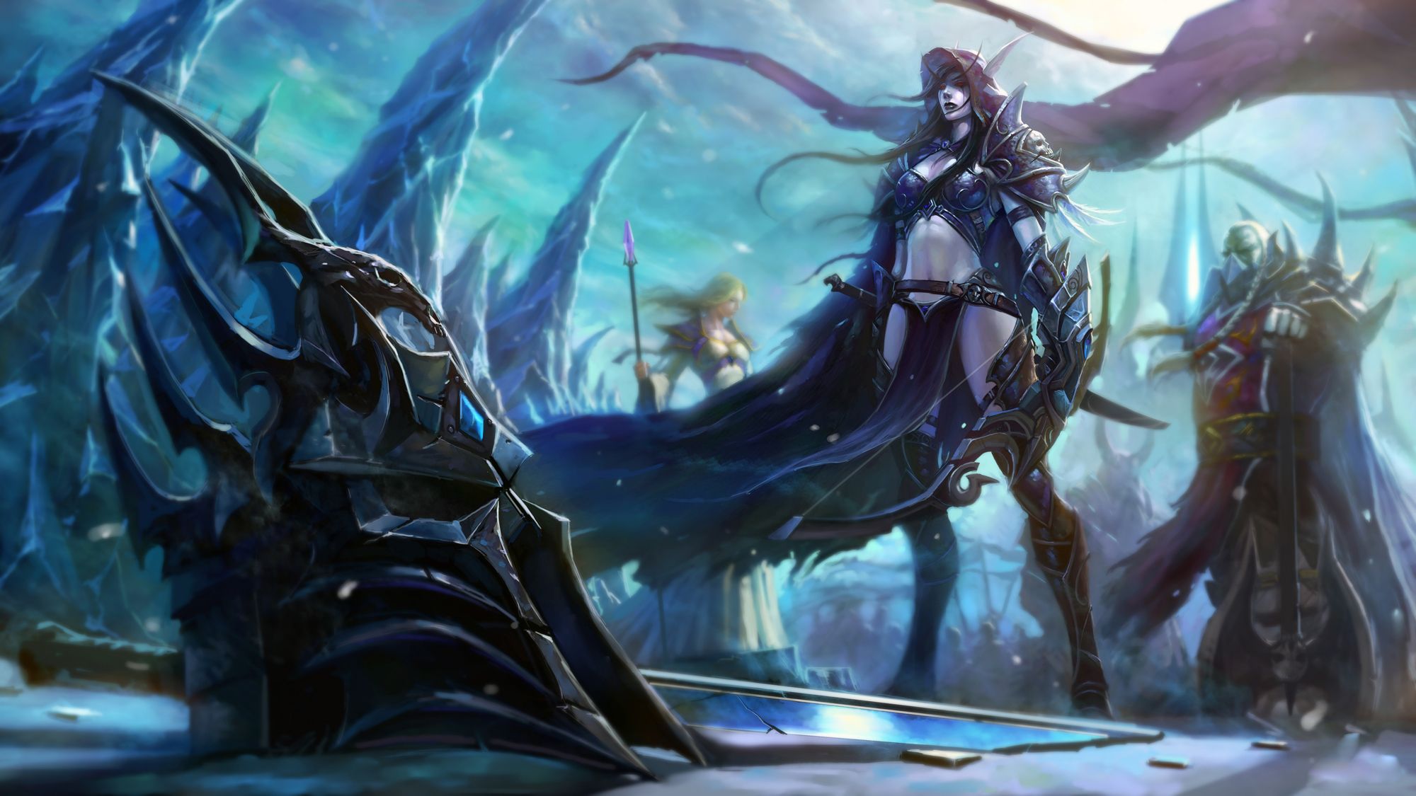 Sylvanas World of Warcraft blu, 2000x1125 2K, PC Desktop