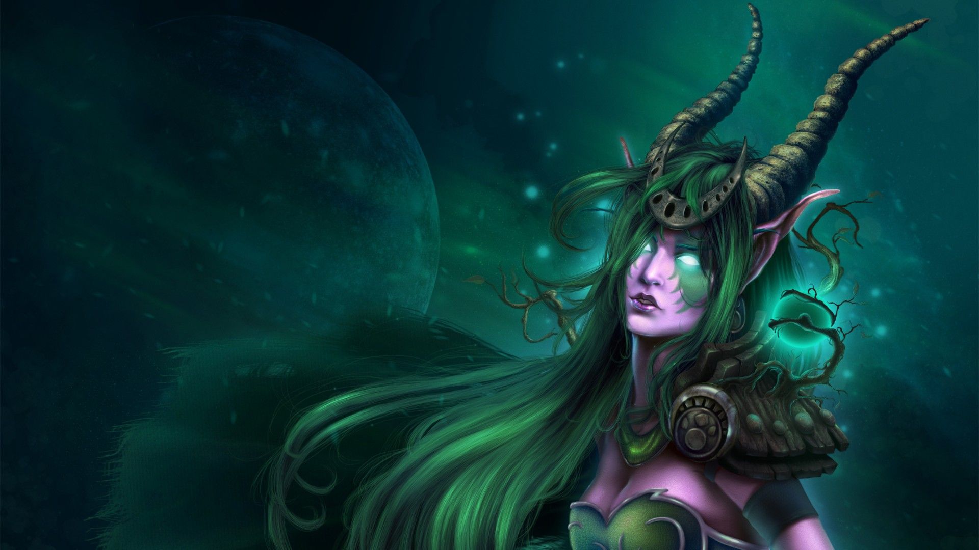 Personaggio con corna verde, 1920x1080 1080p, PC Desktop