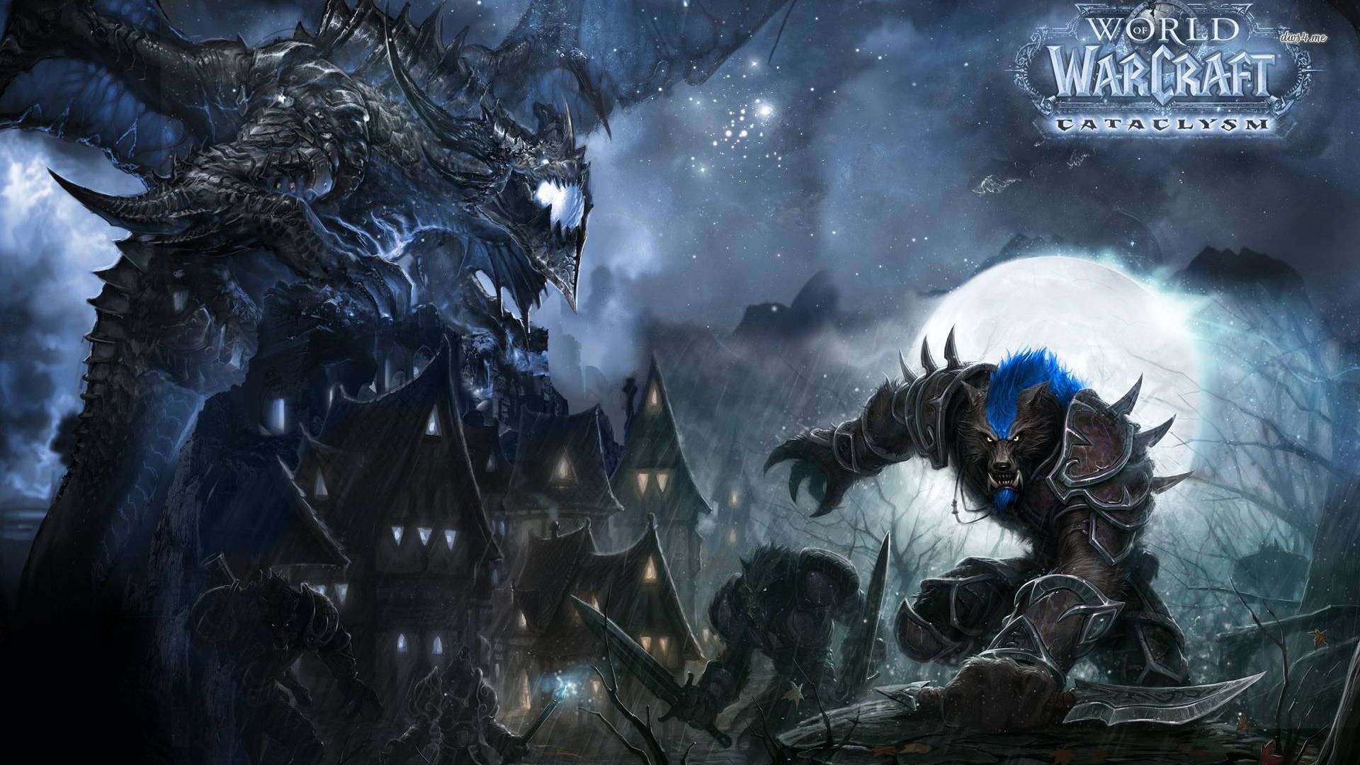 Drago e guerriero World of Warcraft, 1920x1080 Full HD, PC