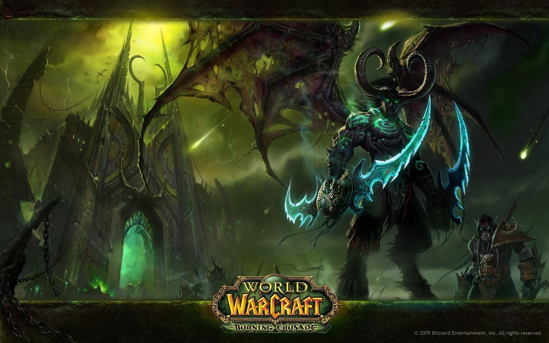 Illidan World of Warcraft demone verde, 1920x1200 Full HD+ WUXGA, PC Desktop